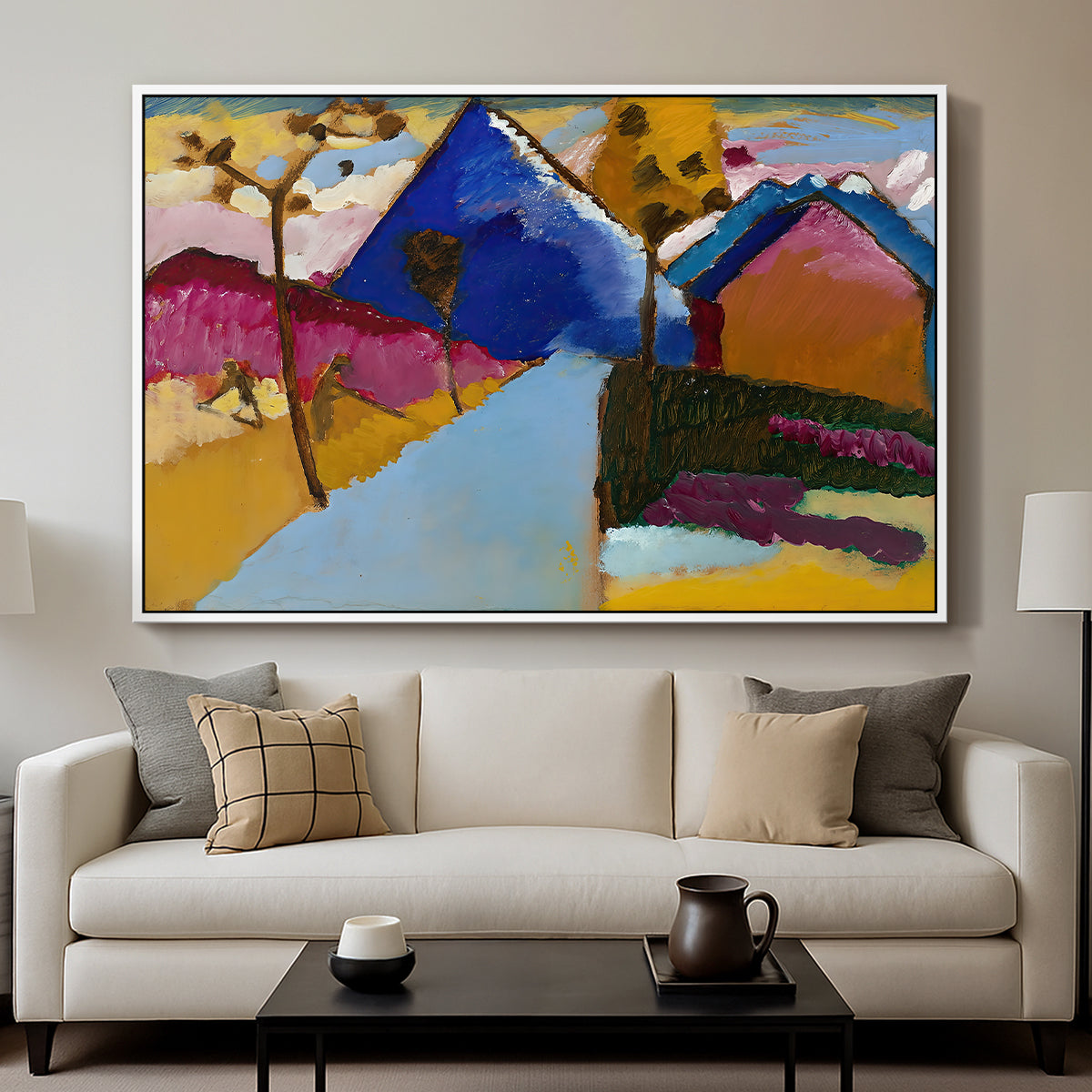 Kochel Straight Street, 1909 - Floater Framed Canvas Print