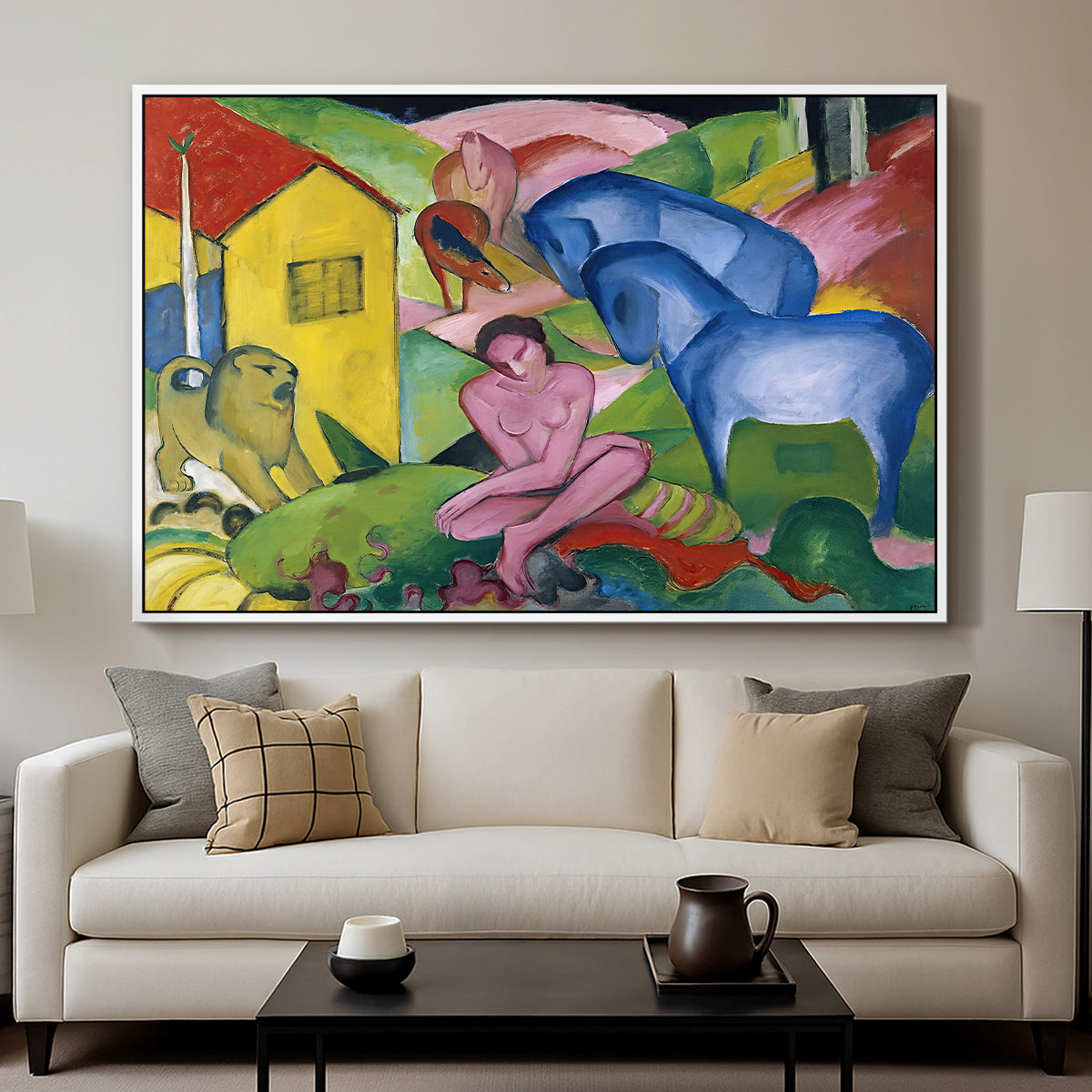 The Dream, 1912 - Floater Framed Canvas Print