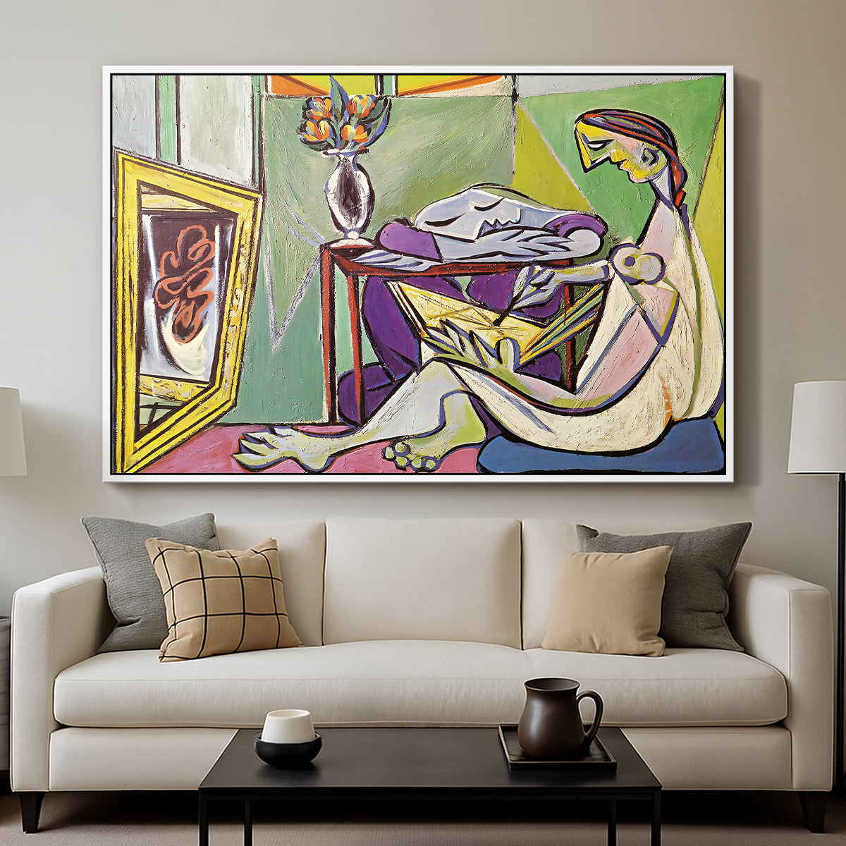 The Muse, 1935 - Floater Framed Canvas Print
