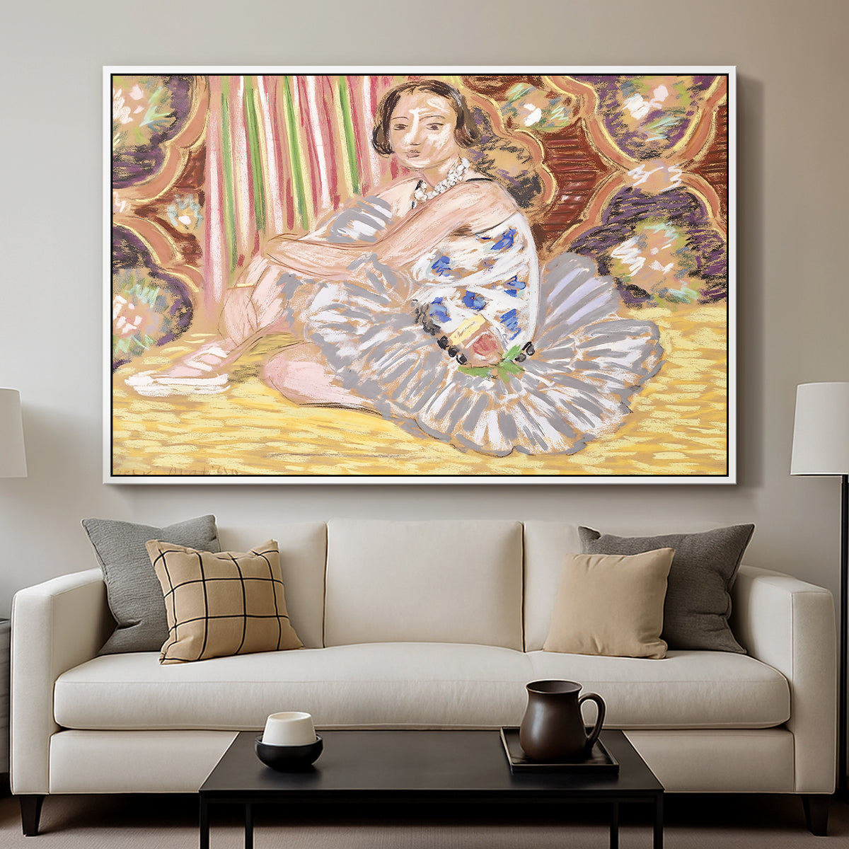 The Dancer (La danseuse), c. 1927 - Floater Framed Canvas Print