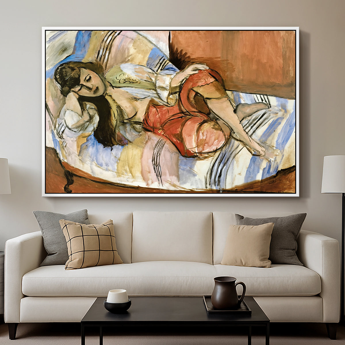 Odalisque, 1923 - Floater Framed Canvas Print