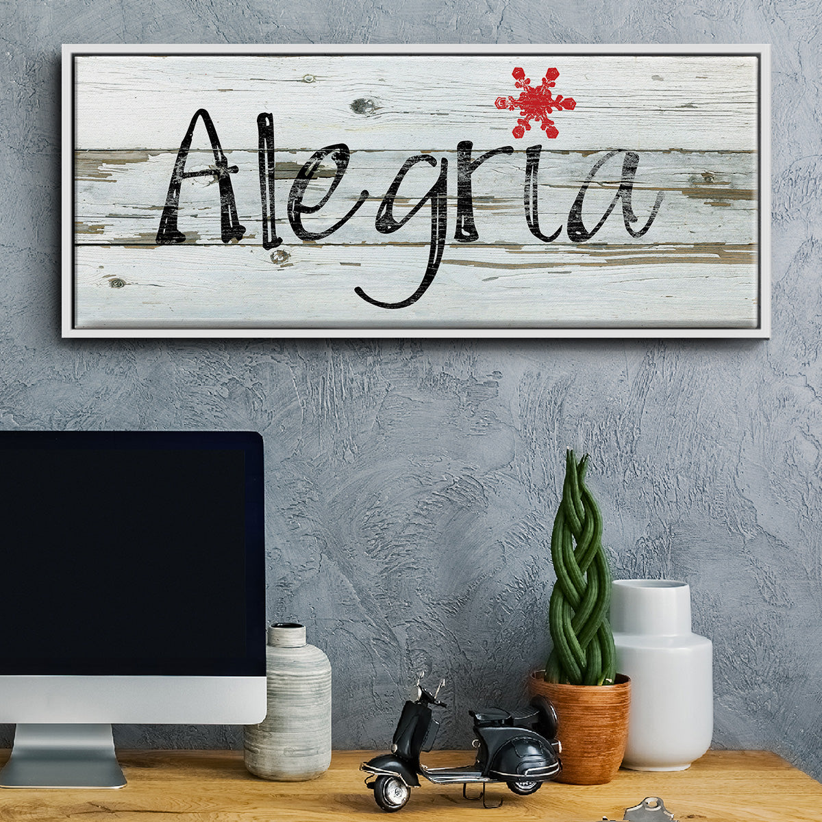 Alegria - Floater Framed Canvas Print