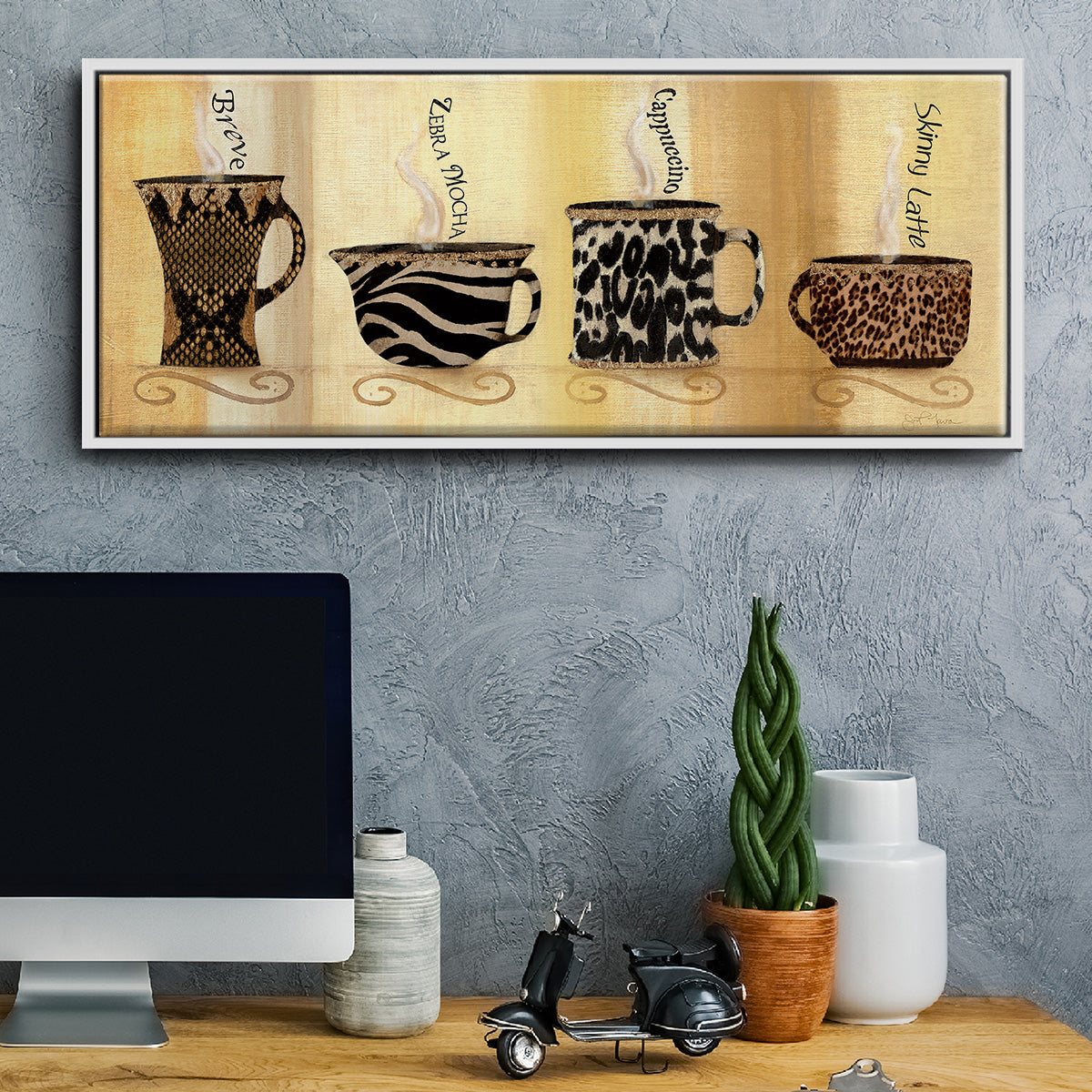Café Exotica II - Floater Framed Canvas Print