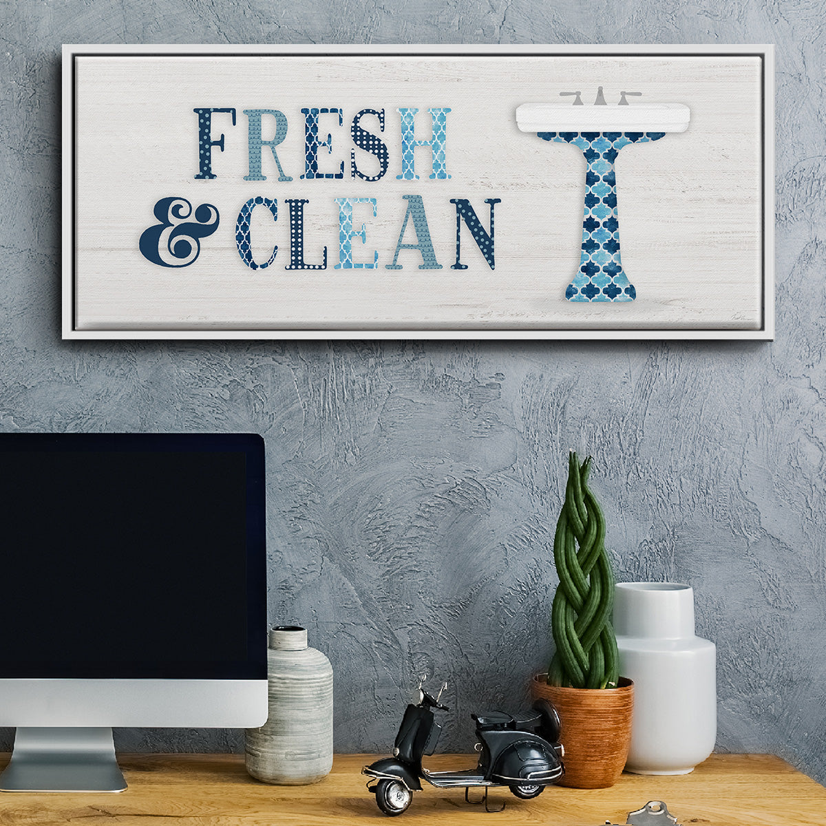 Fresh and Clean - Floater Framed Canvas Print