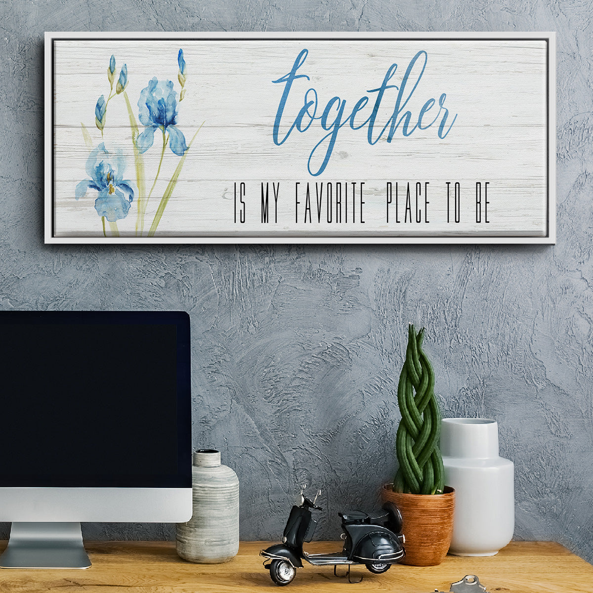 Together - Floater Framed Canvas Print