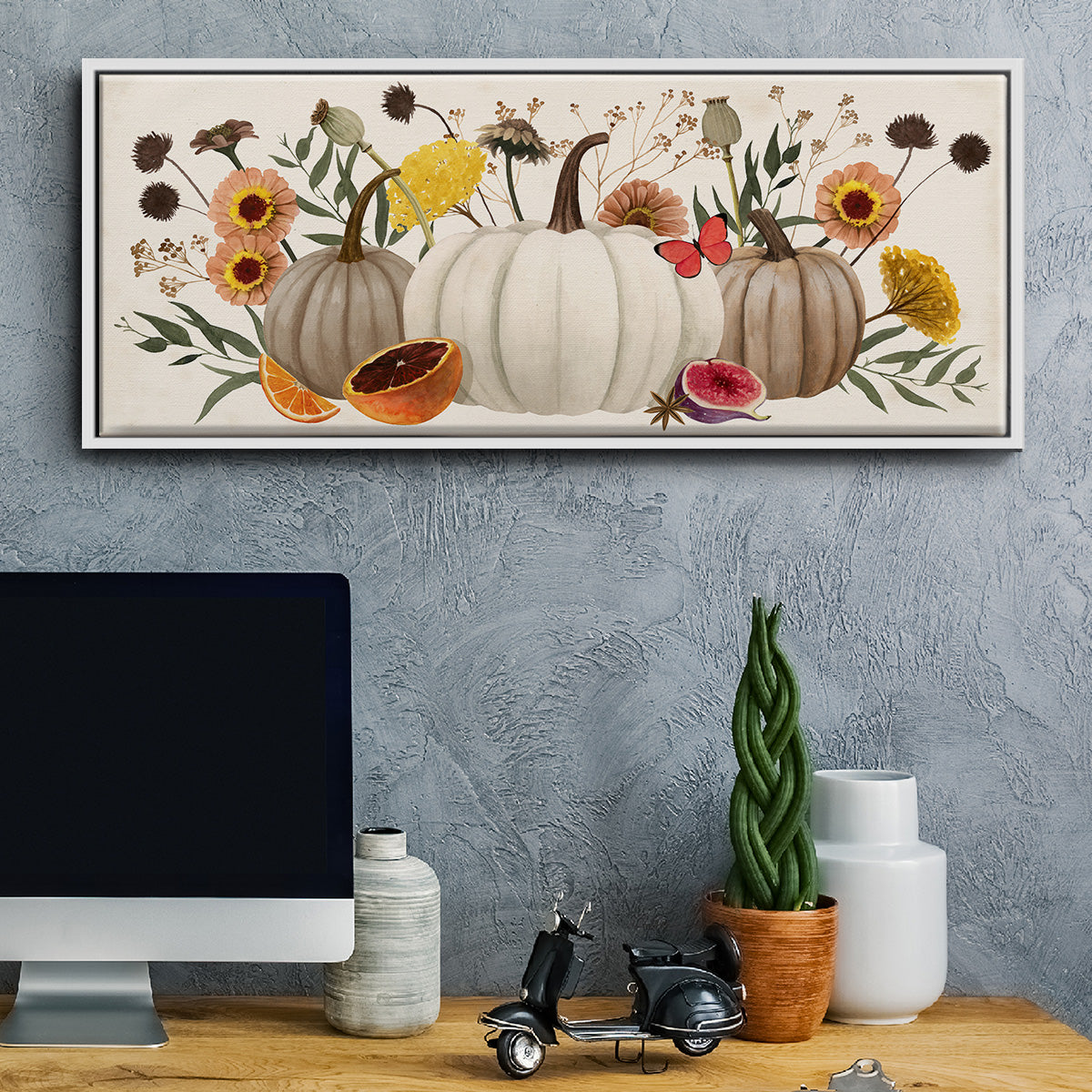 Fall Botanicals - Floater Framed Canvas Print