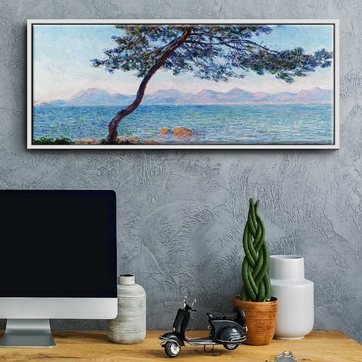 The Esterel Mountains, 1888 - Floater Framed Canvas Print