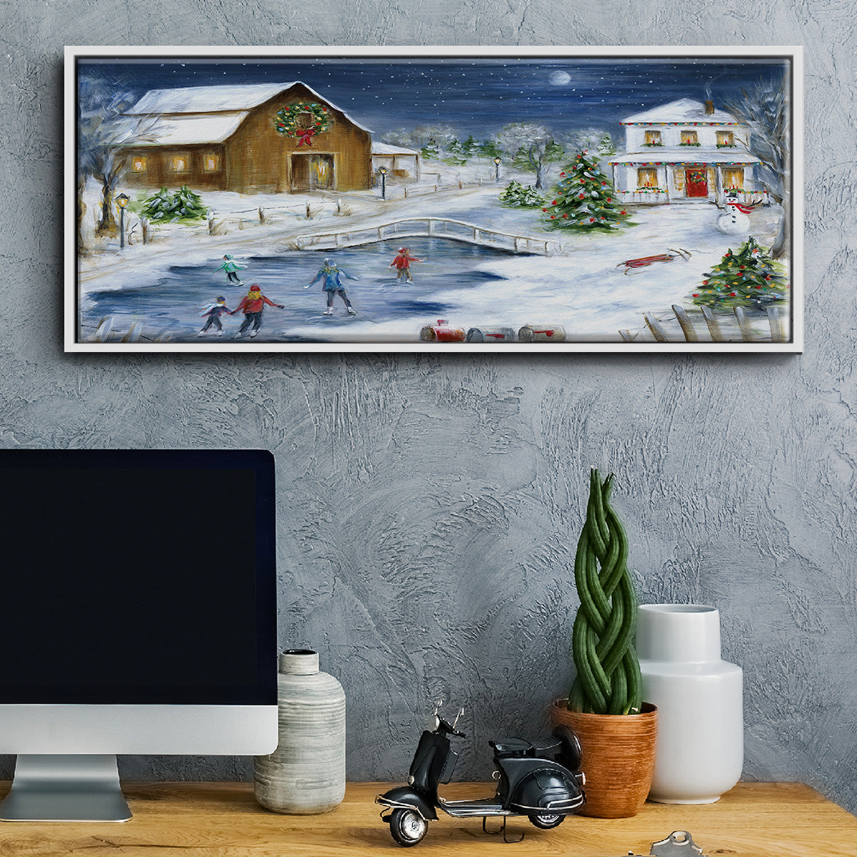 Winter Wonderland - Floater Framed Canvas Print