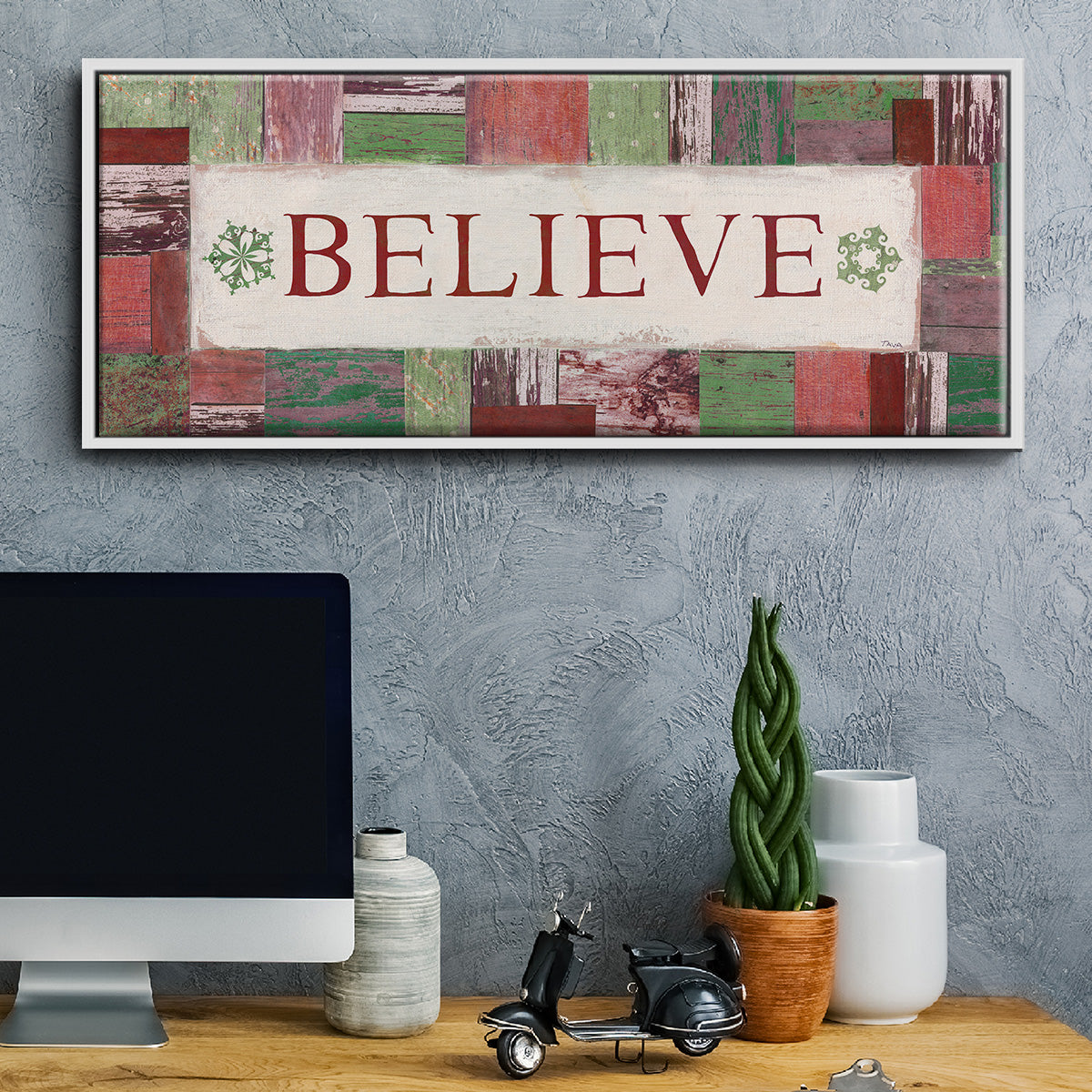 Believe - Floater Framed Canvas Print