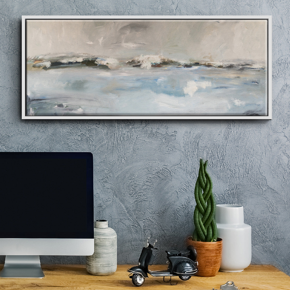 Surf Sans Turf - Floater Framed Canvas Print
