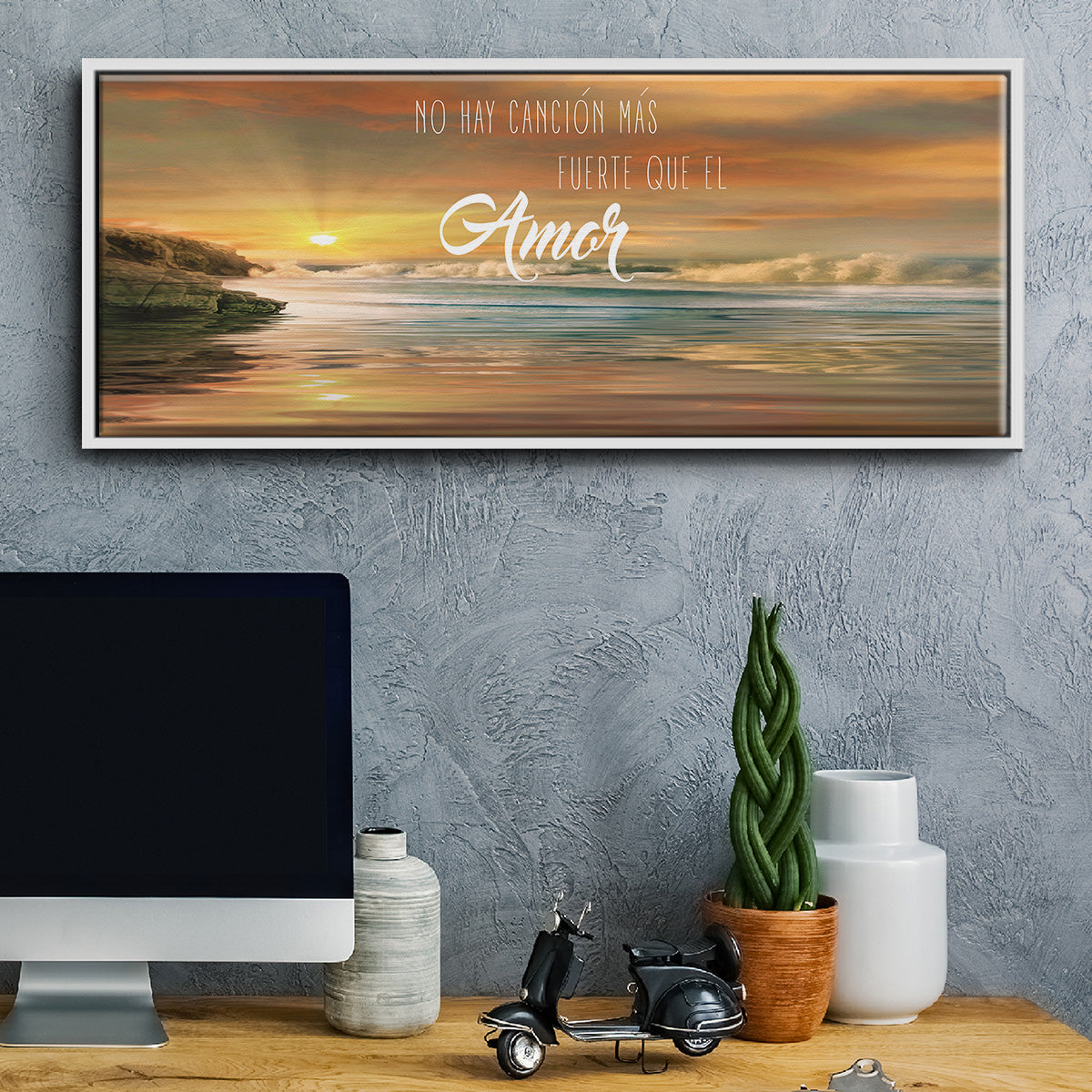 Amor - Floater Framed Canvas Print