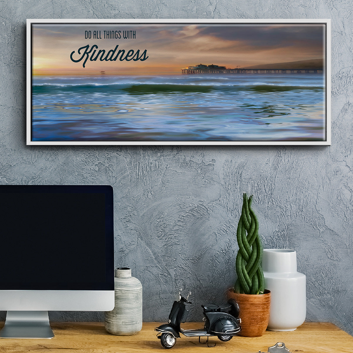 Kindness - Floater Framed Canvas Print