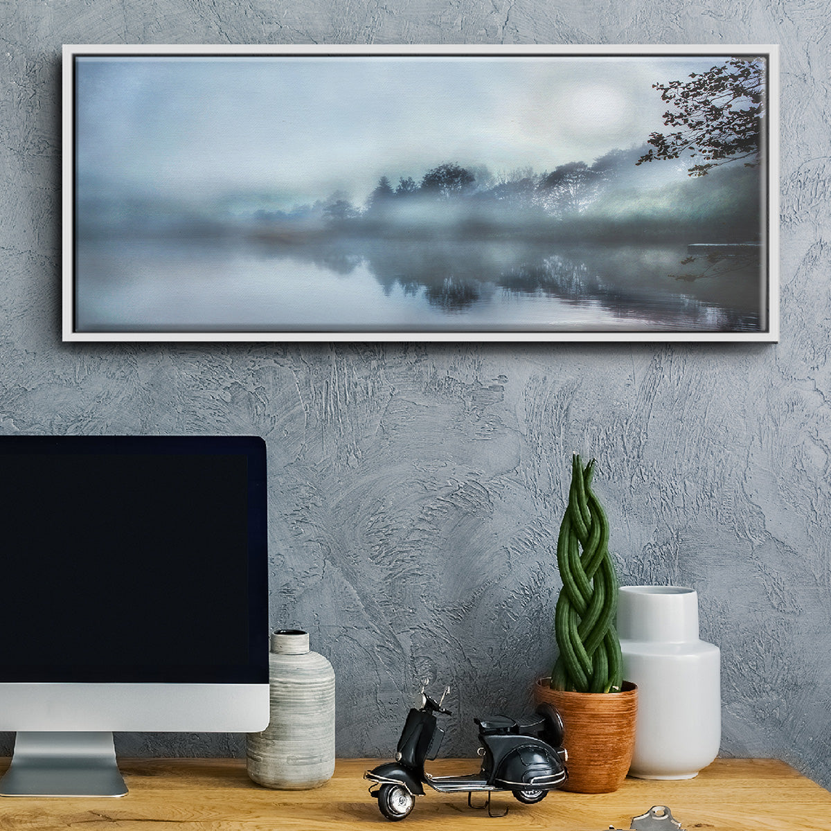 Morning Wonders - Floater Framed Canvas Print