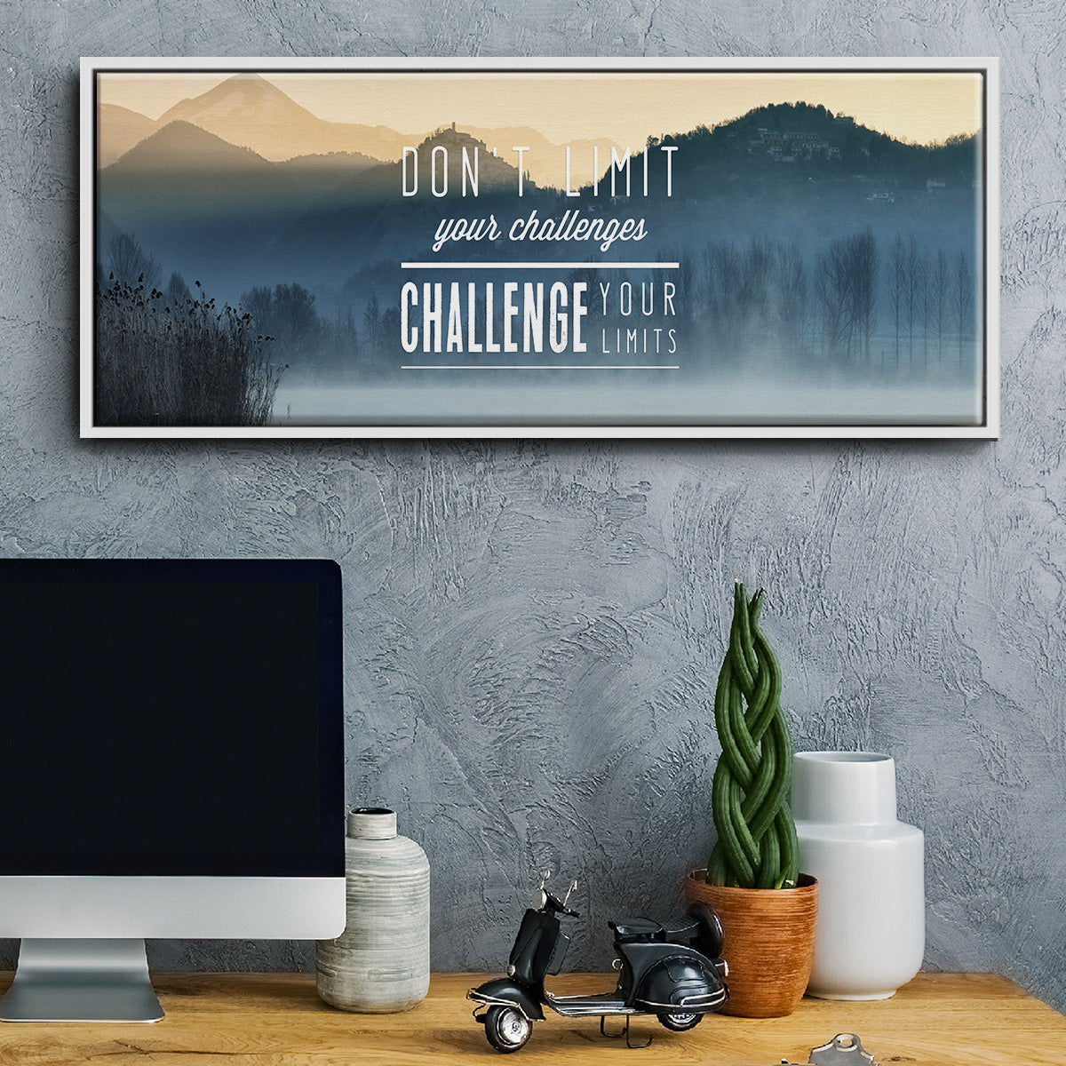 Challenge Your Limits - Floater Framed Canvas Print