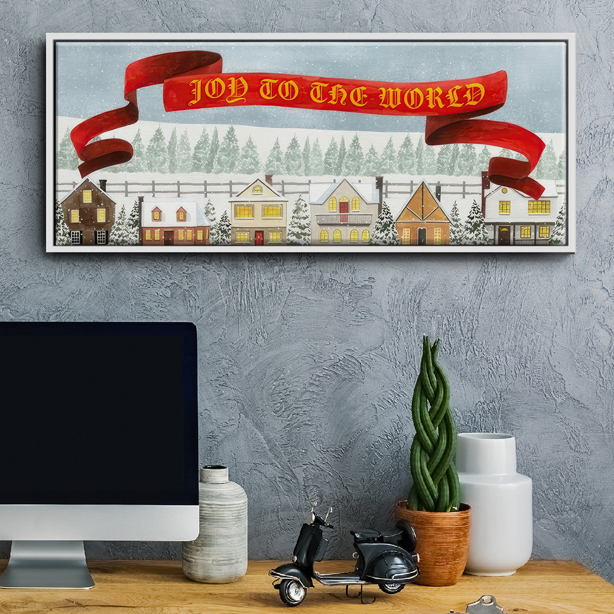 Christmas Angel Collection D - Floater Framed Canvas Print