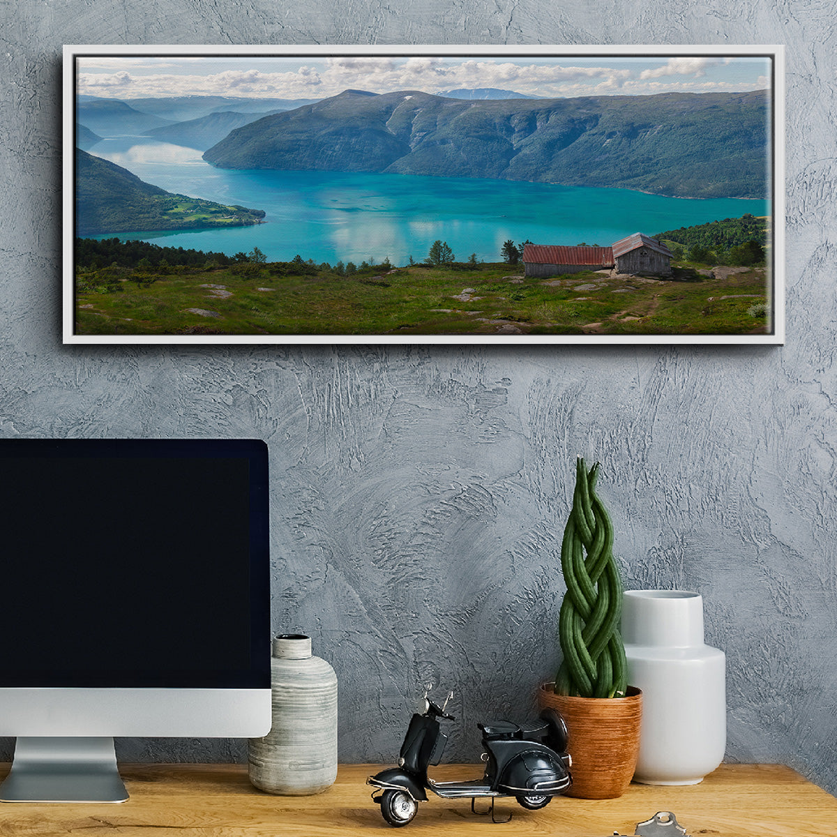 Reflection II - Floater Framed Canvas Print