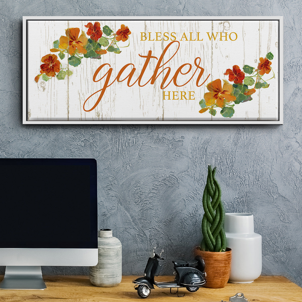 Gather Here - Floater Framed Canvas Print