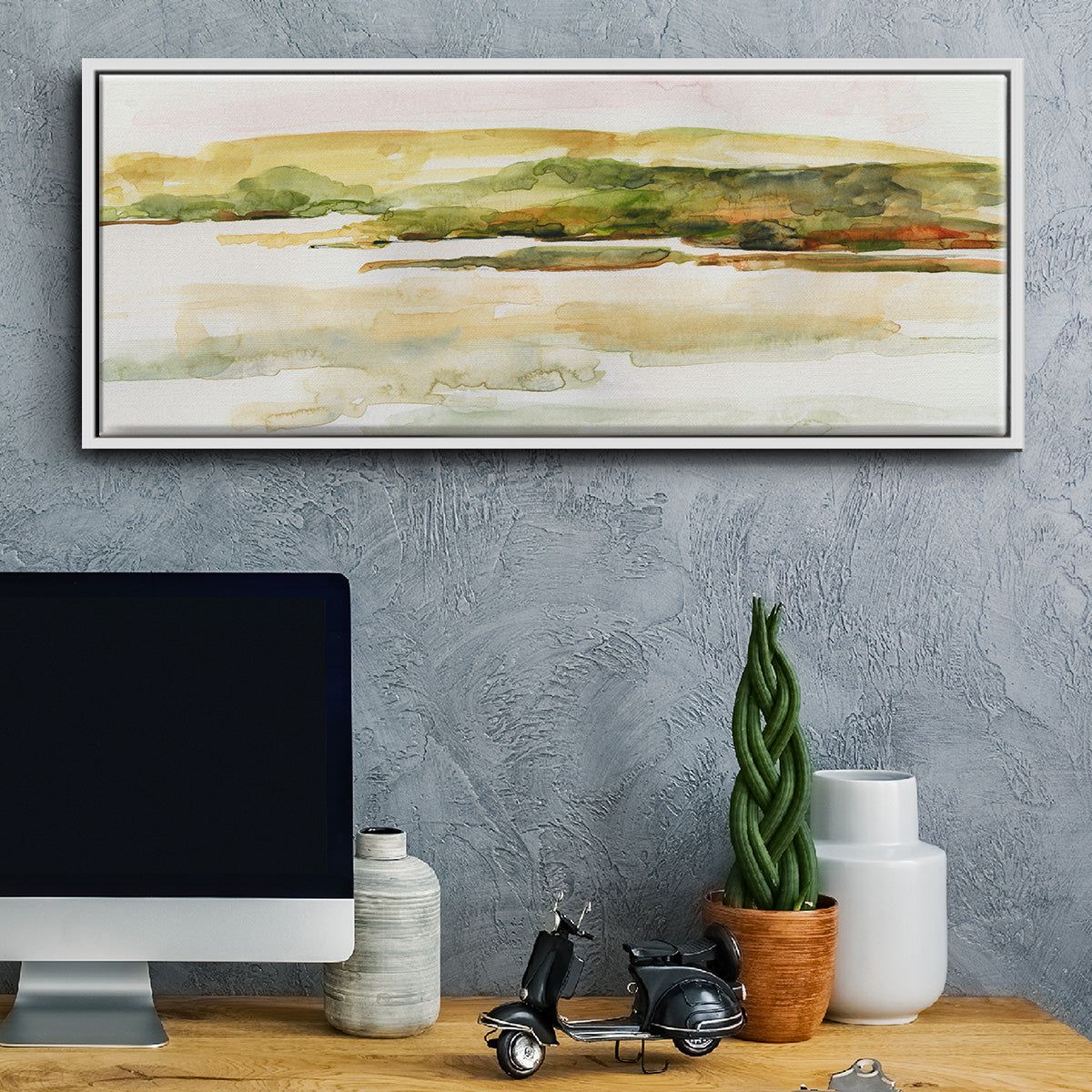 Coastal Morning - Floater Framed Canvas Print