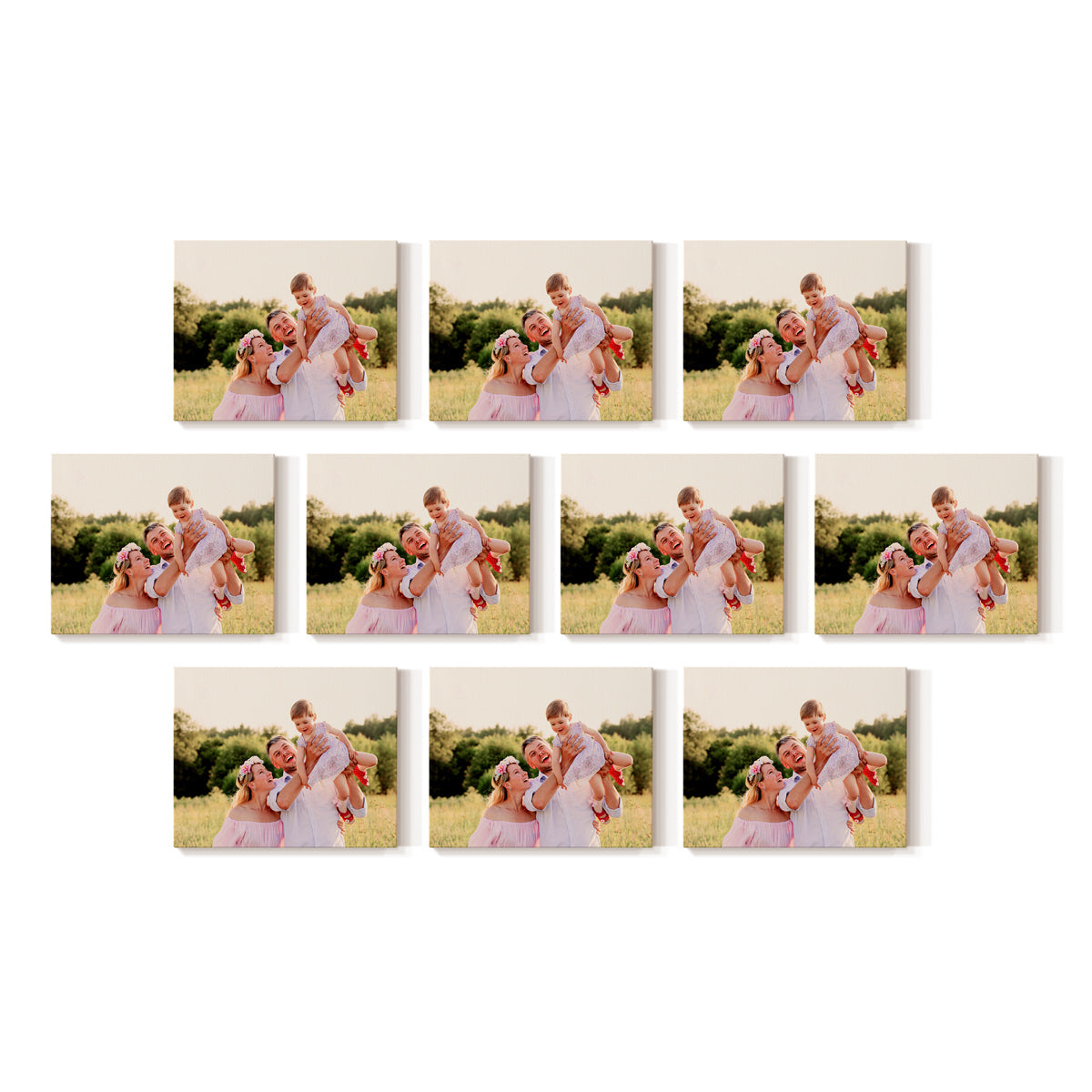 Set of 10 Restickable Custom Framed Photos - 14" x 11"
