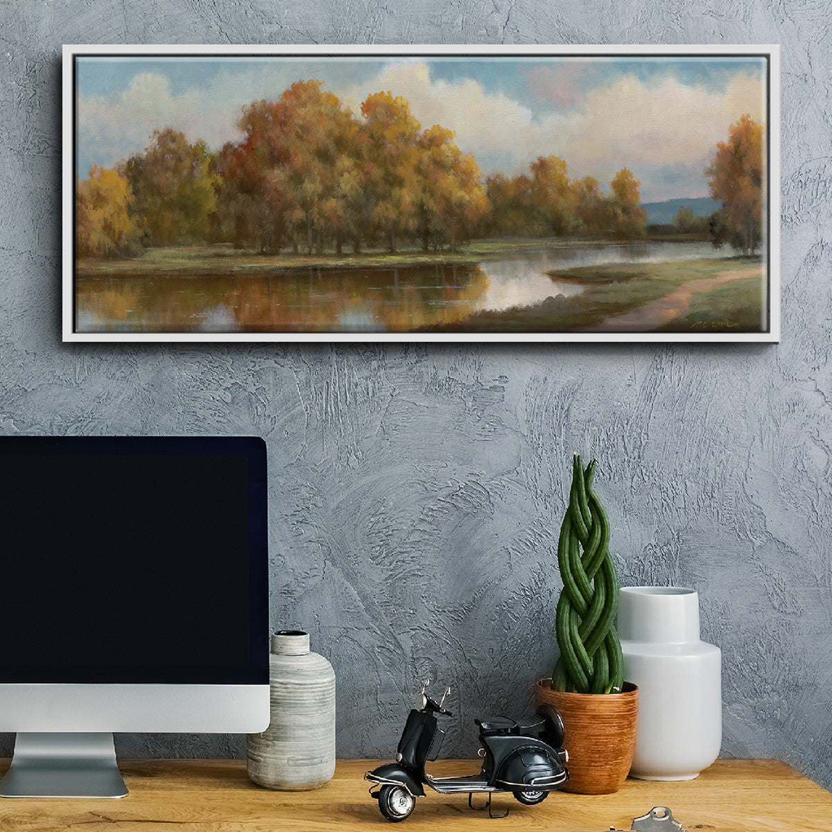 Shenandoah II - Floater Framed Canvas Print
