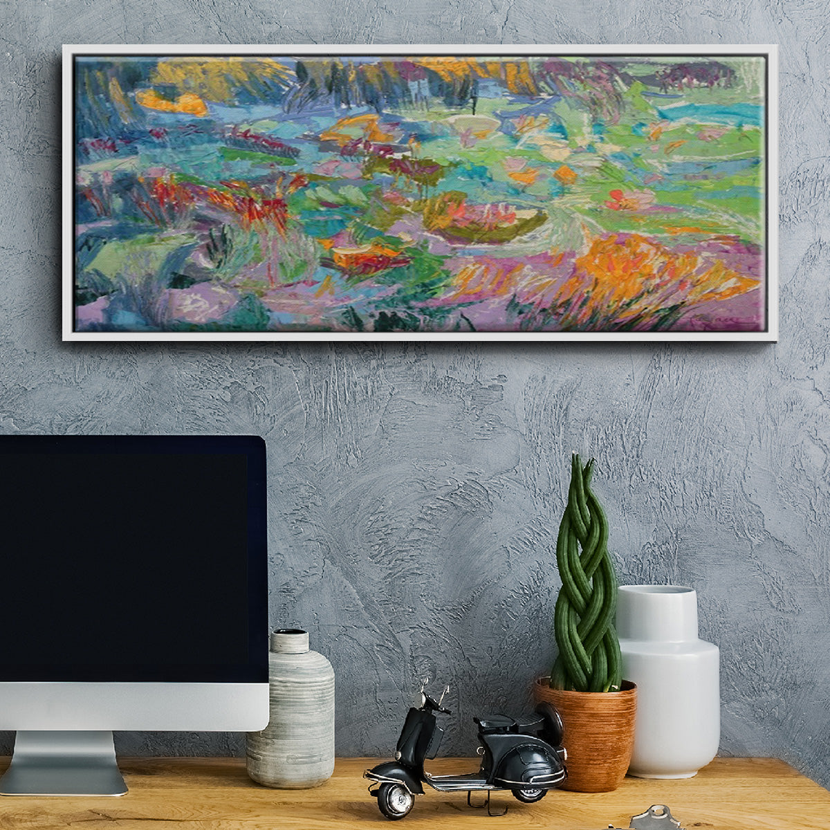 Morning Prayer - Floater Framed Canvas Print