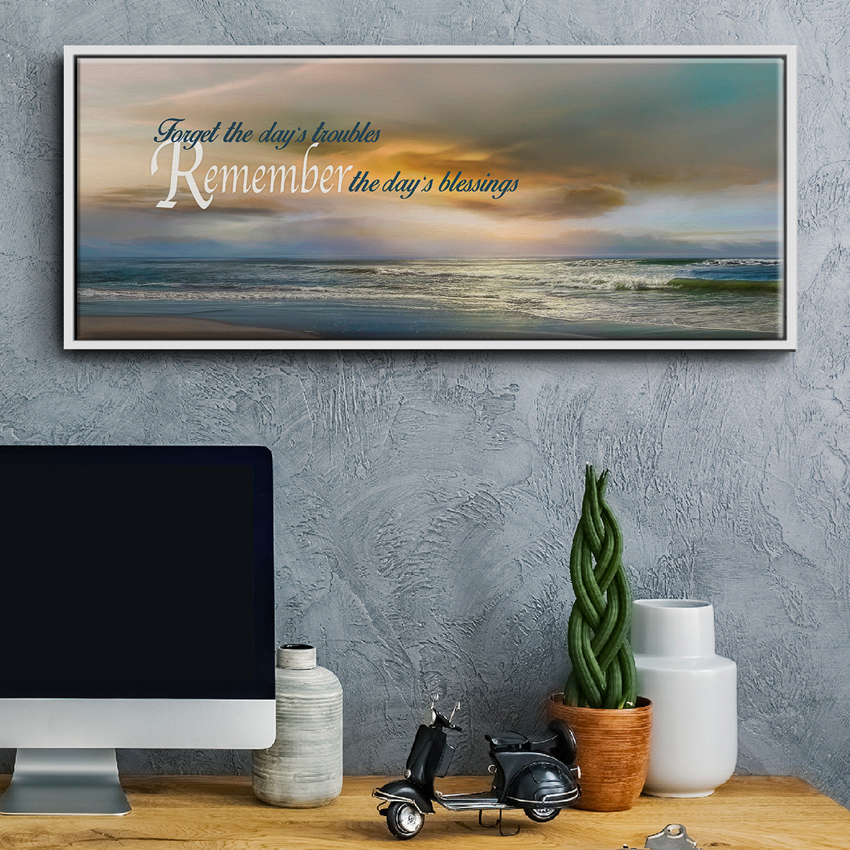 Remember - Floater Framed Canvas Print