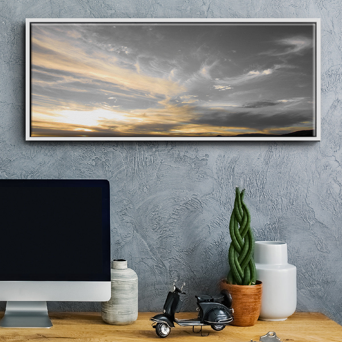 Sky Above - Floater Framed Canvas Print