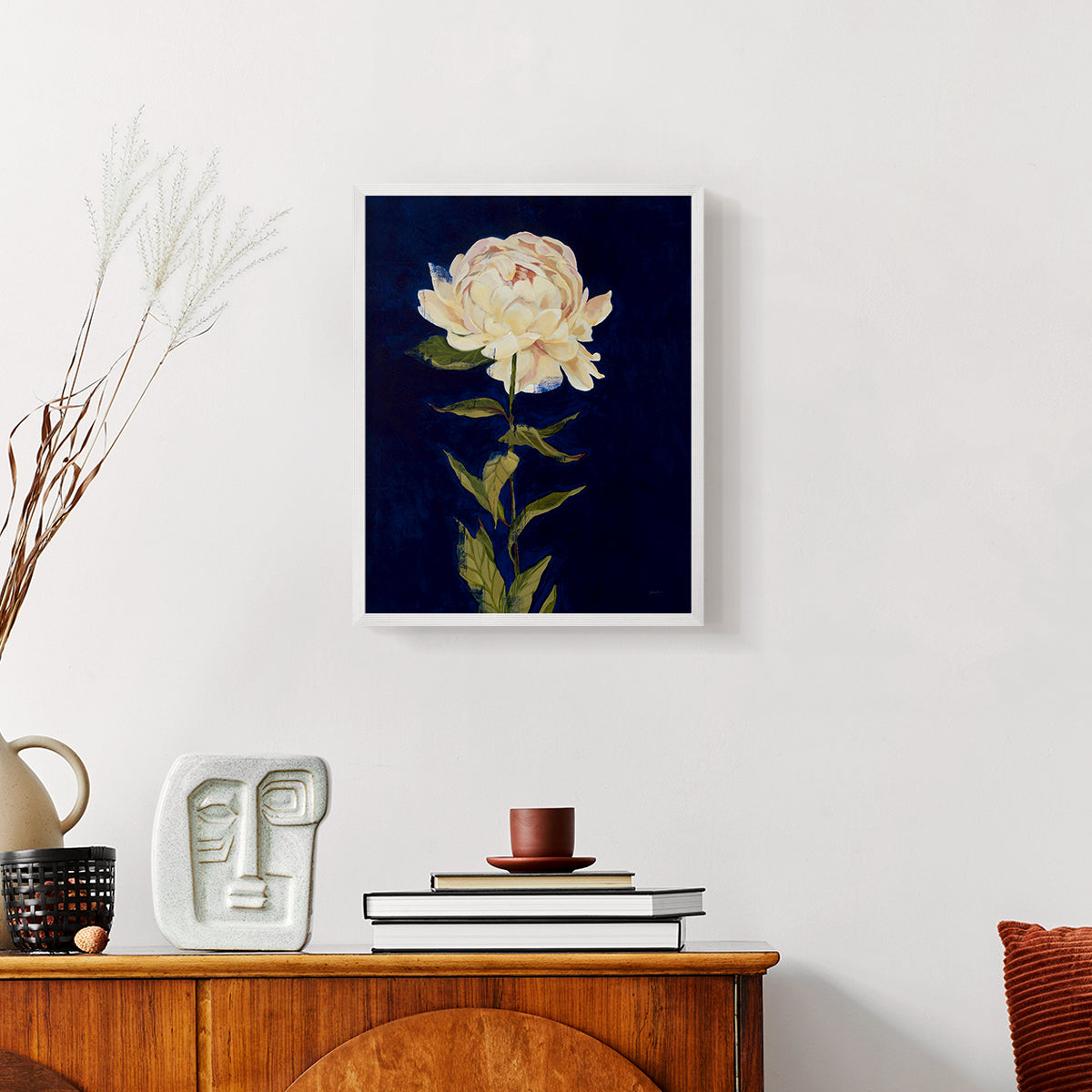 Pretty as a Peony I - Restickable Framed Art Print