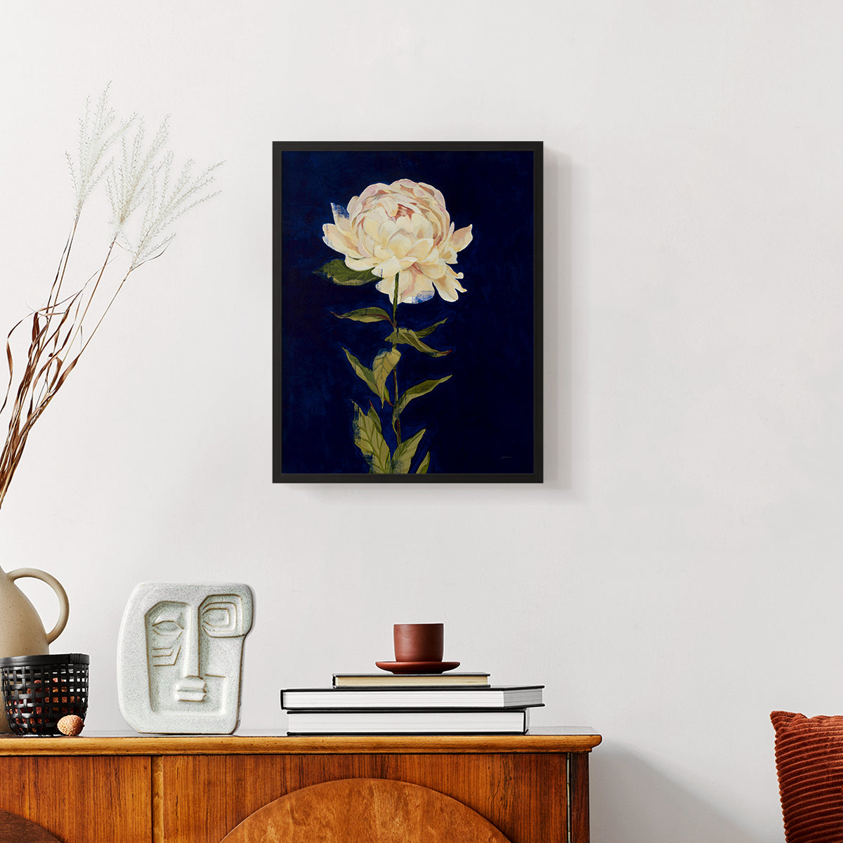 Pretty as a Peony I - Restickable Framed Art Print