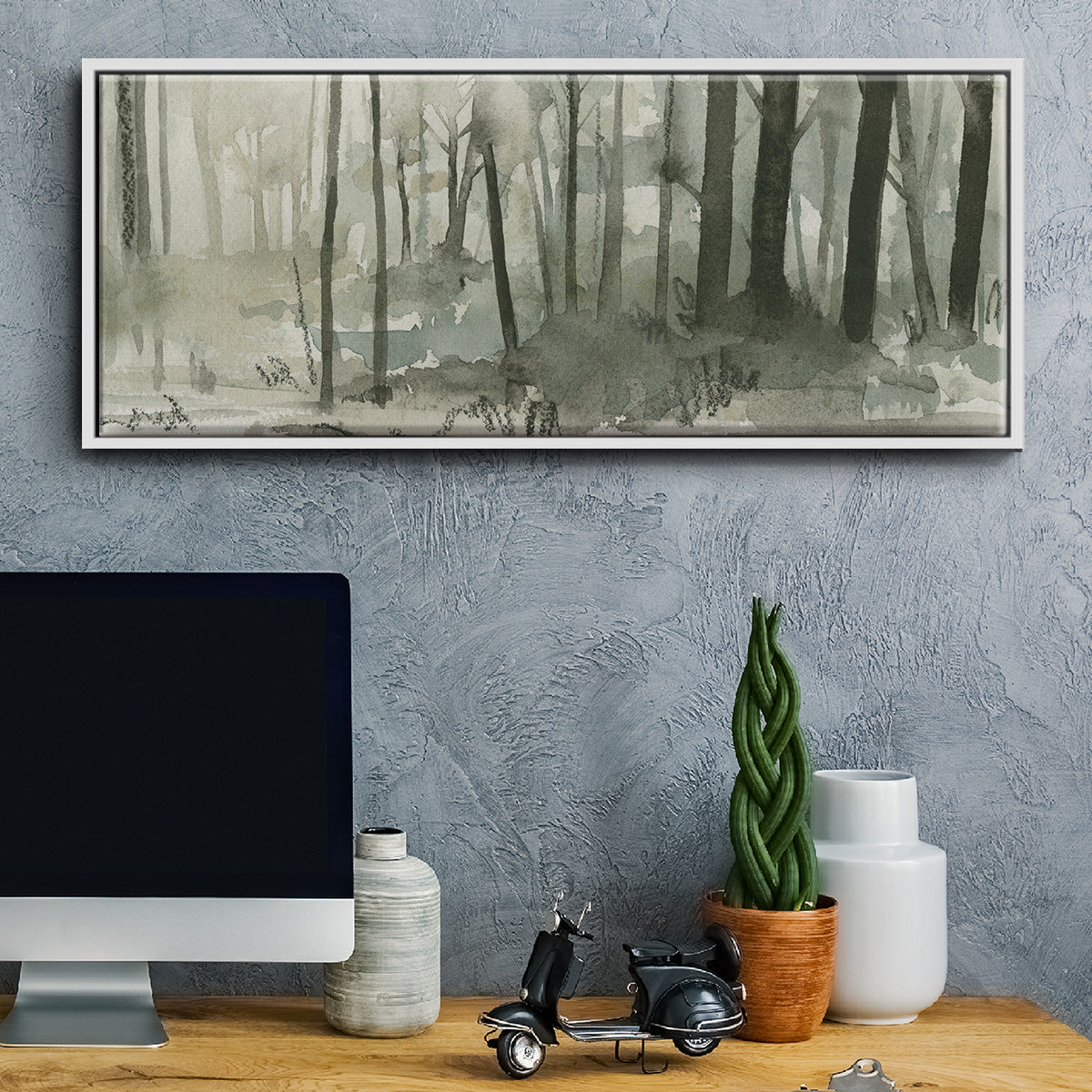 Into the Woods II - Floater Framed Canvas Print