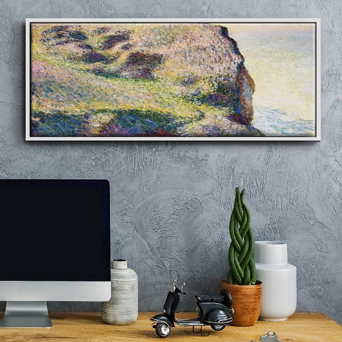 The Pointe du Petit Ailly, 1897 - Floater Framed Canvas Print