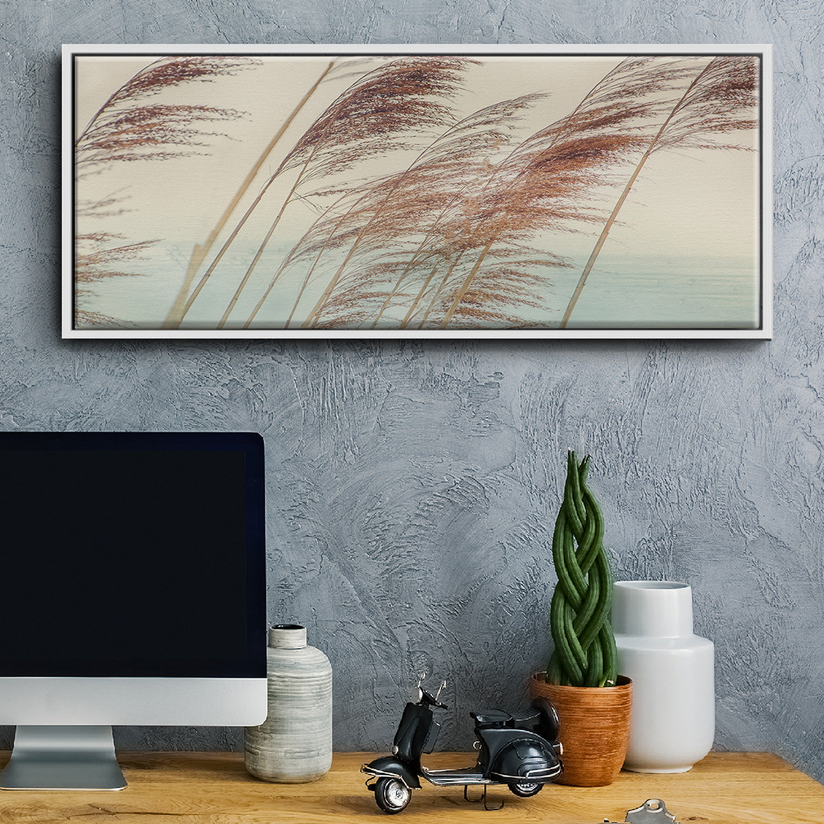 Windy II - Floater Framed Canvas Print