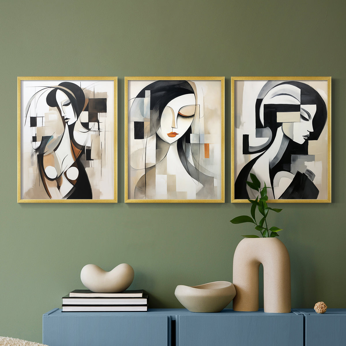 Feminine Series VII - Restickable Framed Art Set