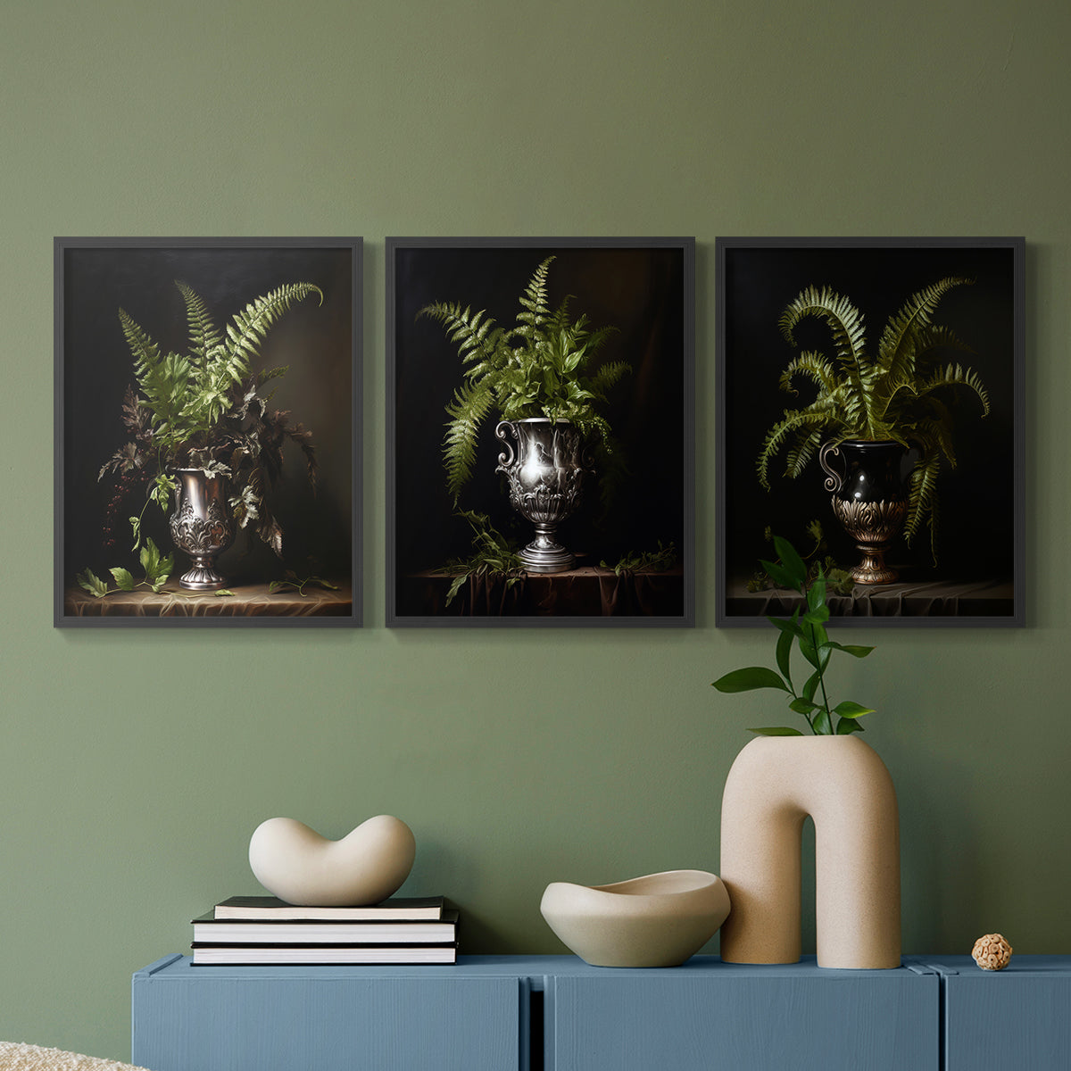 Floral Study Series LXXI - Restickable Framed Art Set