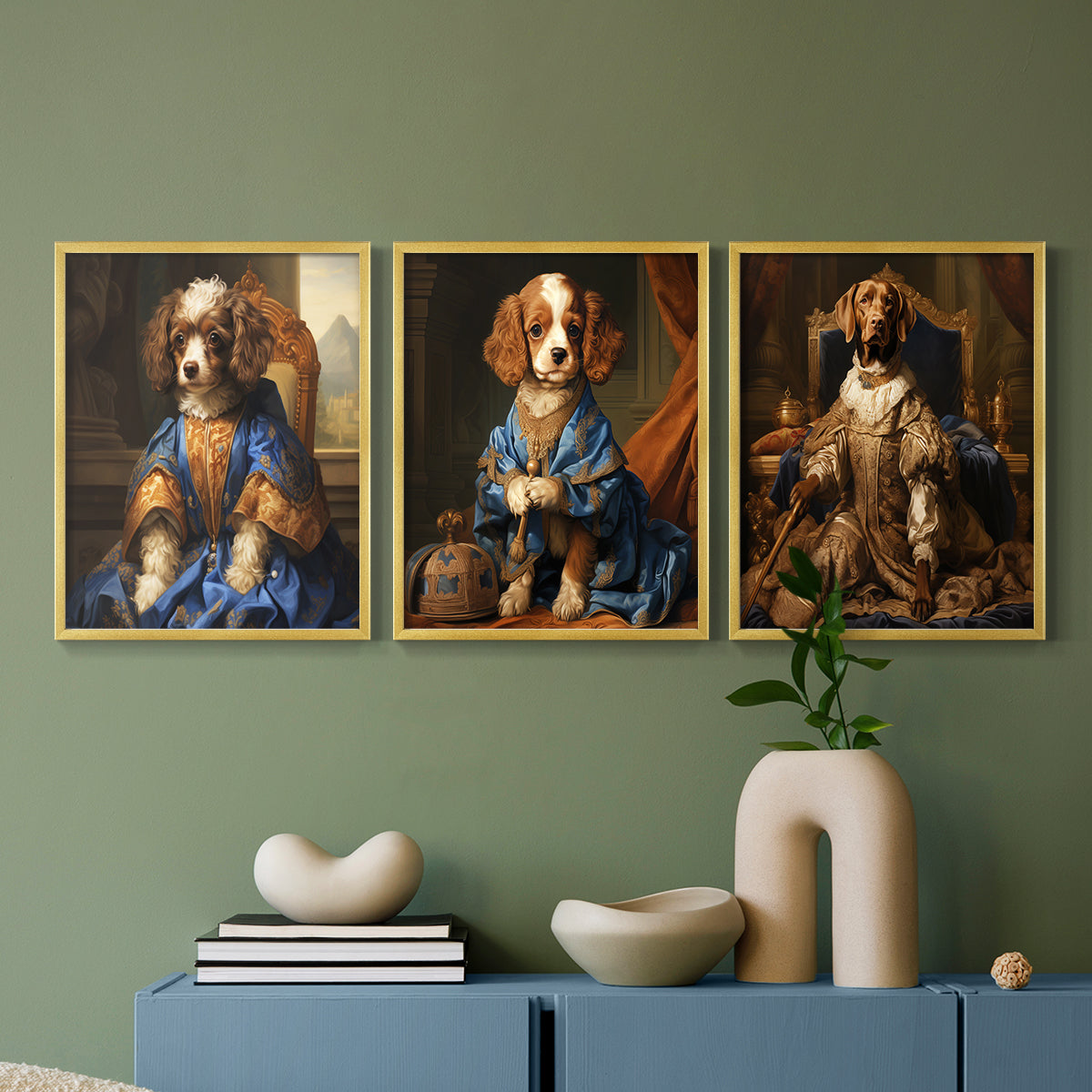 Royal Animals Series LIX - Restickable Framed Art Set