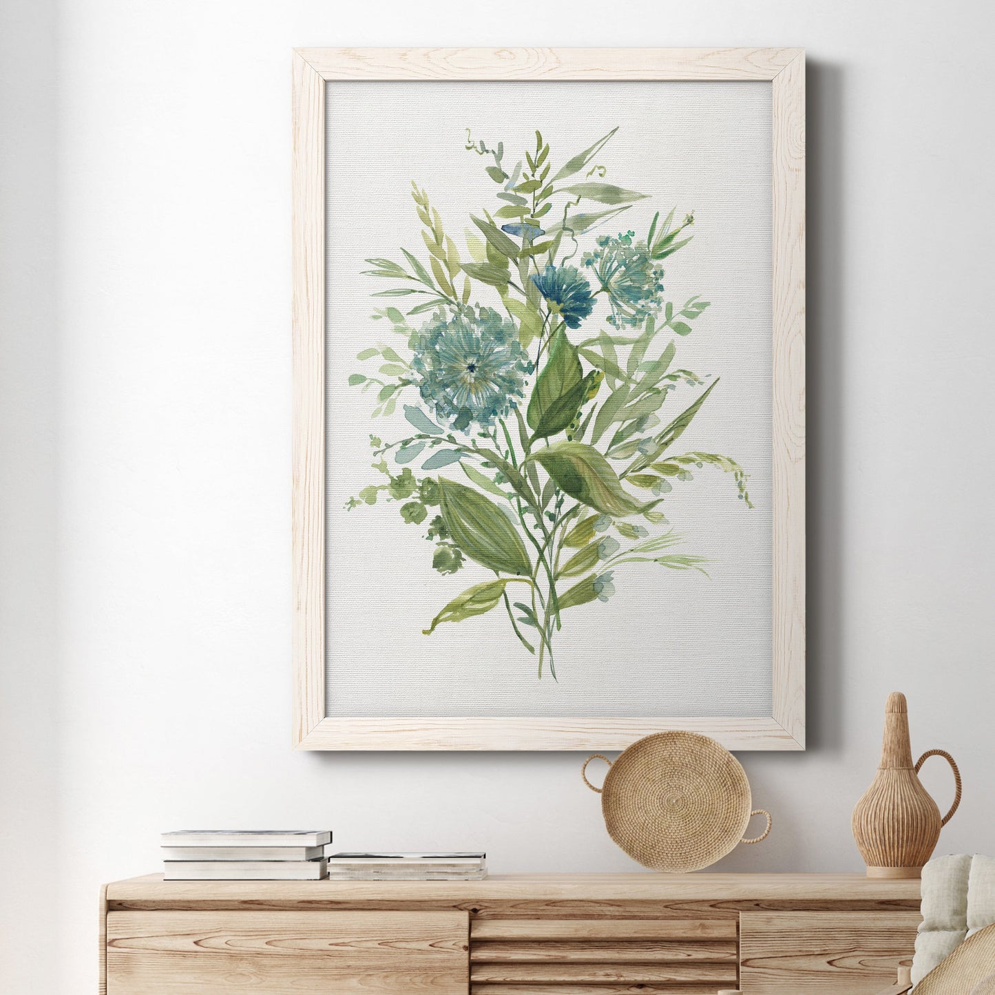 Greenery II - Barnwood Framed Canvas Print