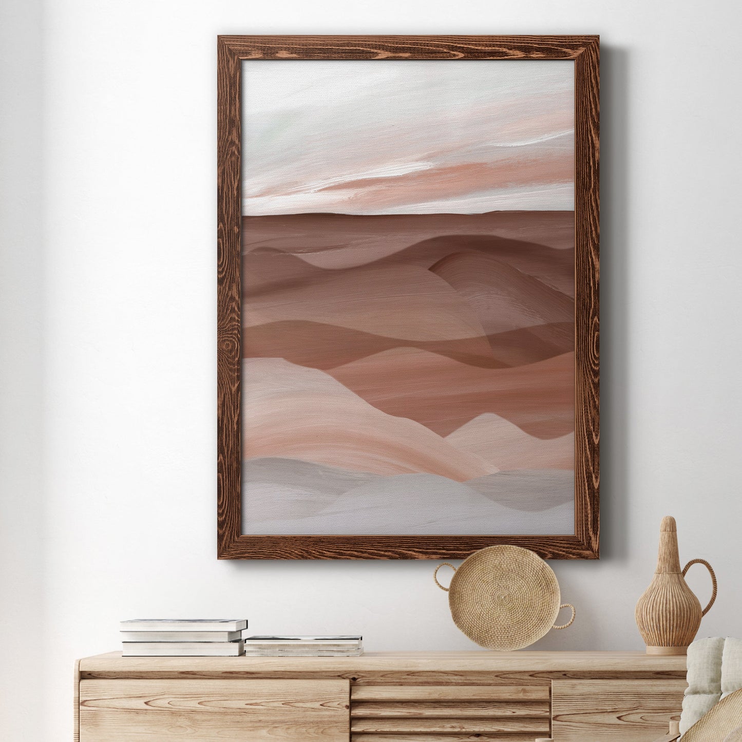 Sedona Valley - Barnwood Framed Canvas Print