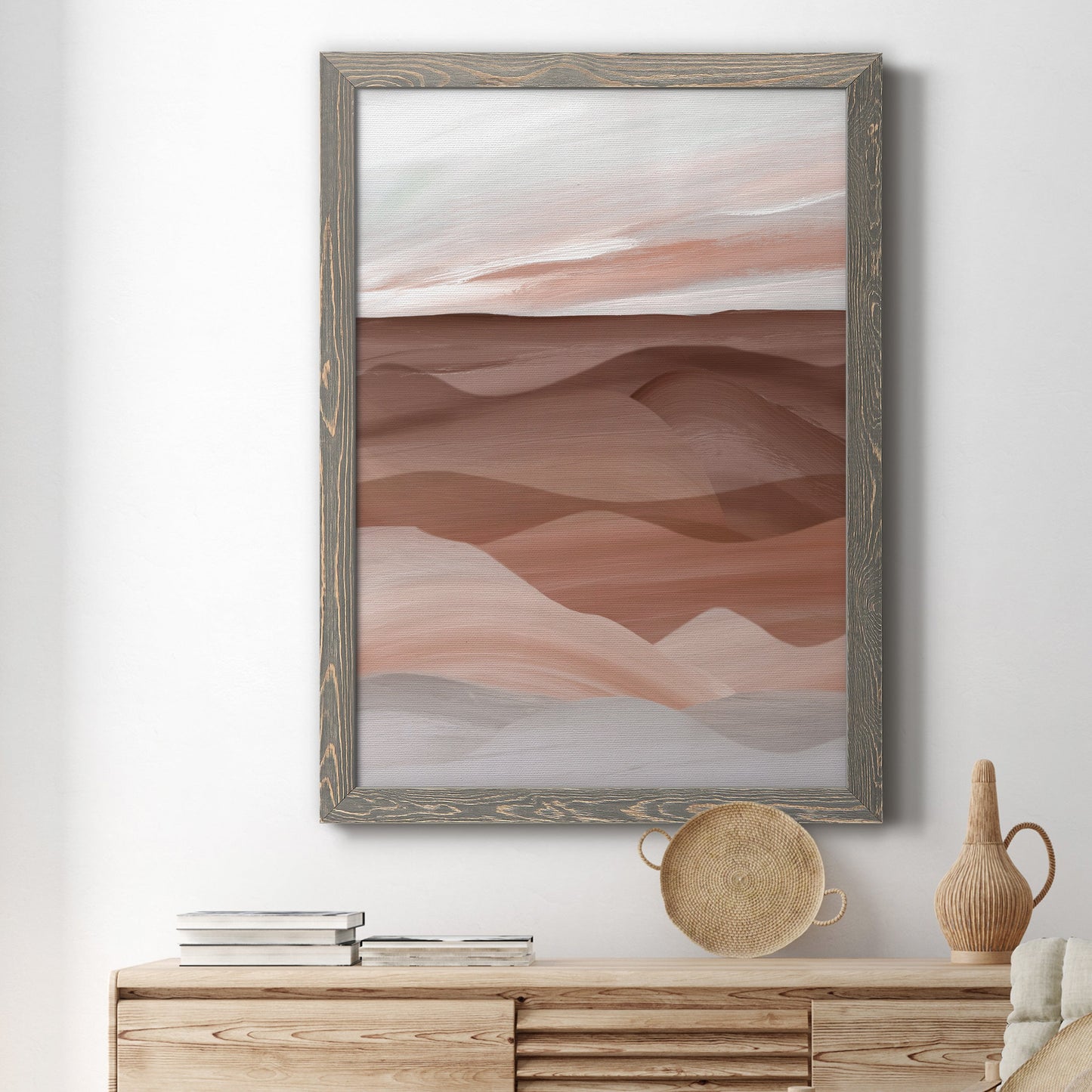 Sedona Valley - Barnwood Framed Canvas Print