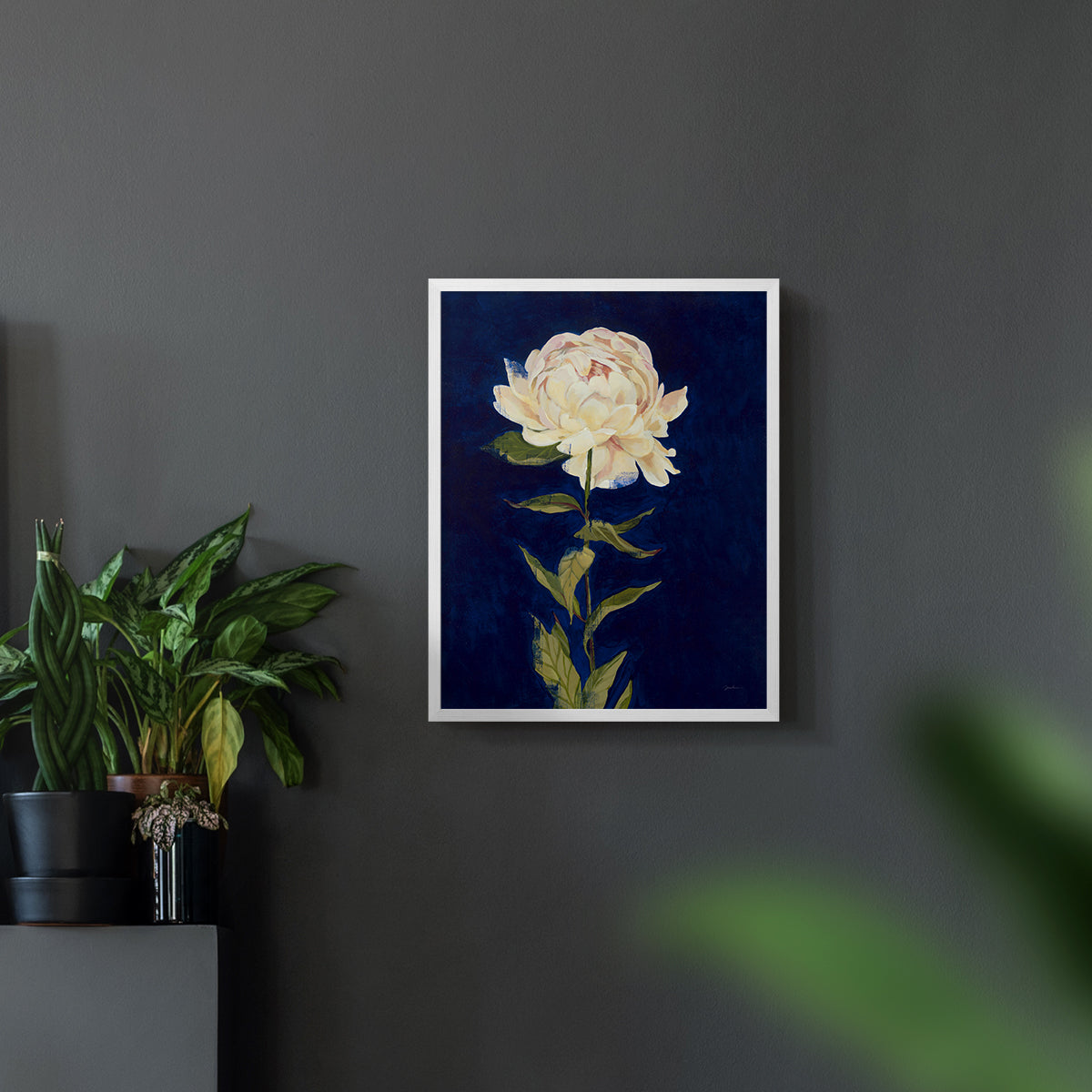 Pretty as a Peony I - Restickable Framed Art Print