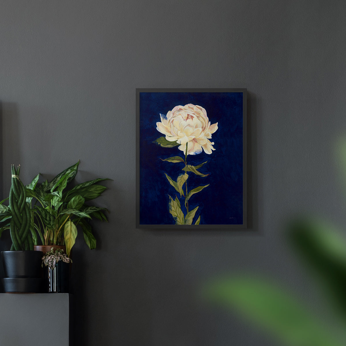 Pretty as a Peony I - Restickable Framed Art Print