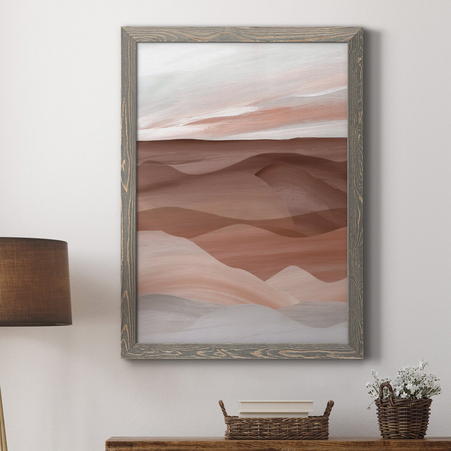 Sedona Valley - Barnwood Framed Canvas Print