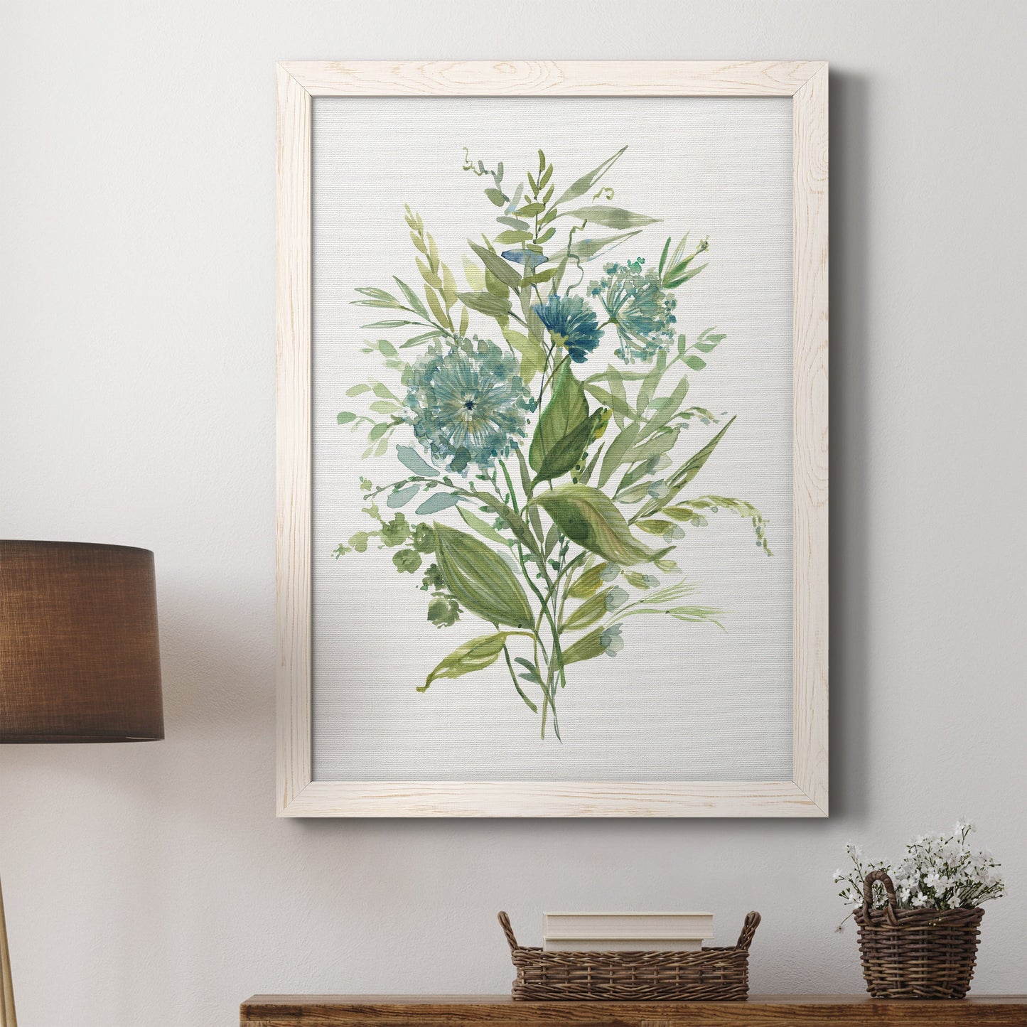 Greenery II - Barnwood Framed Canvas Print