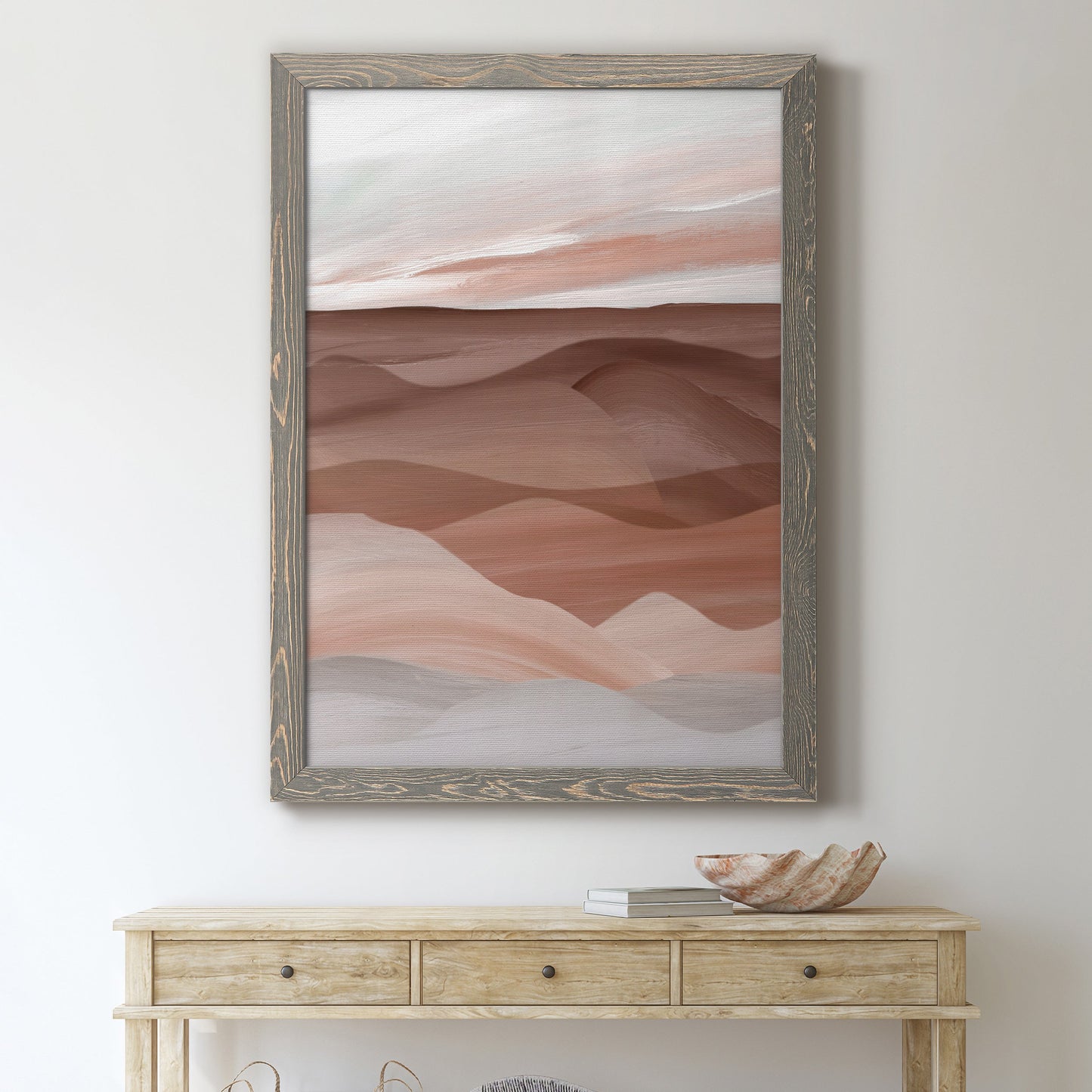 Sedona Valley - Barnwood Framed Canvas Print