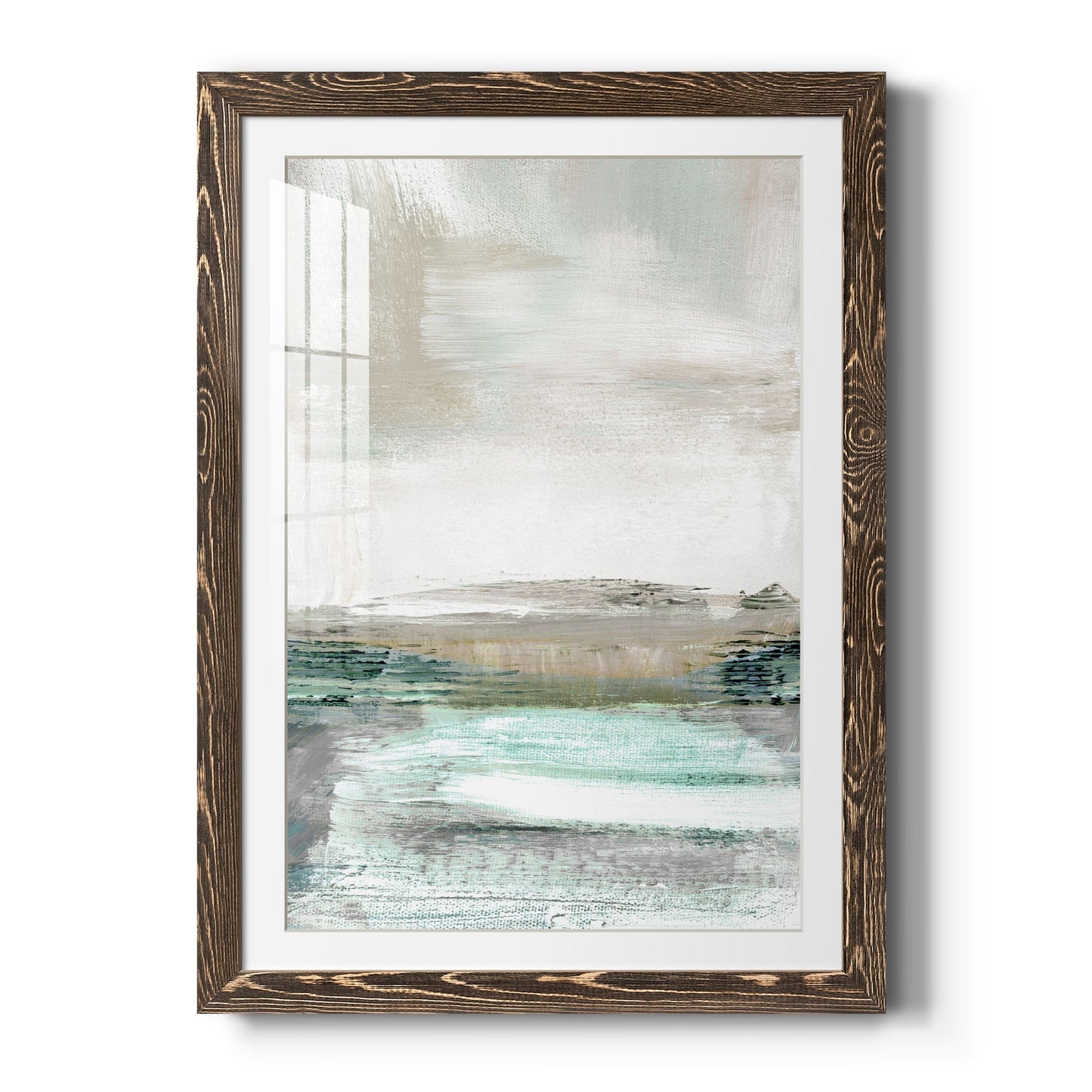 Summer Teal I - Barnwood Framed Art Print