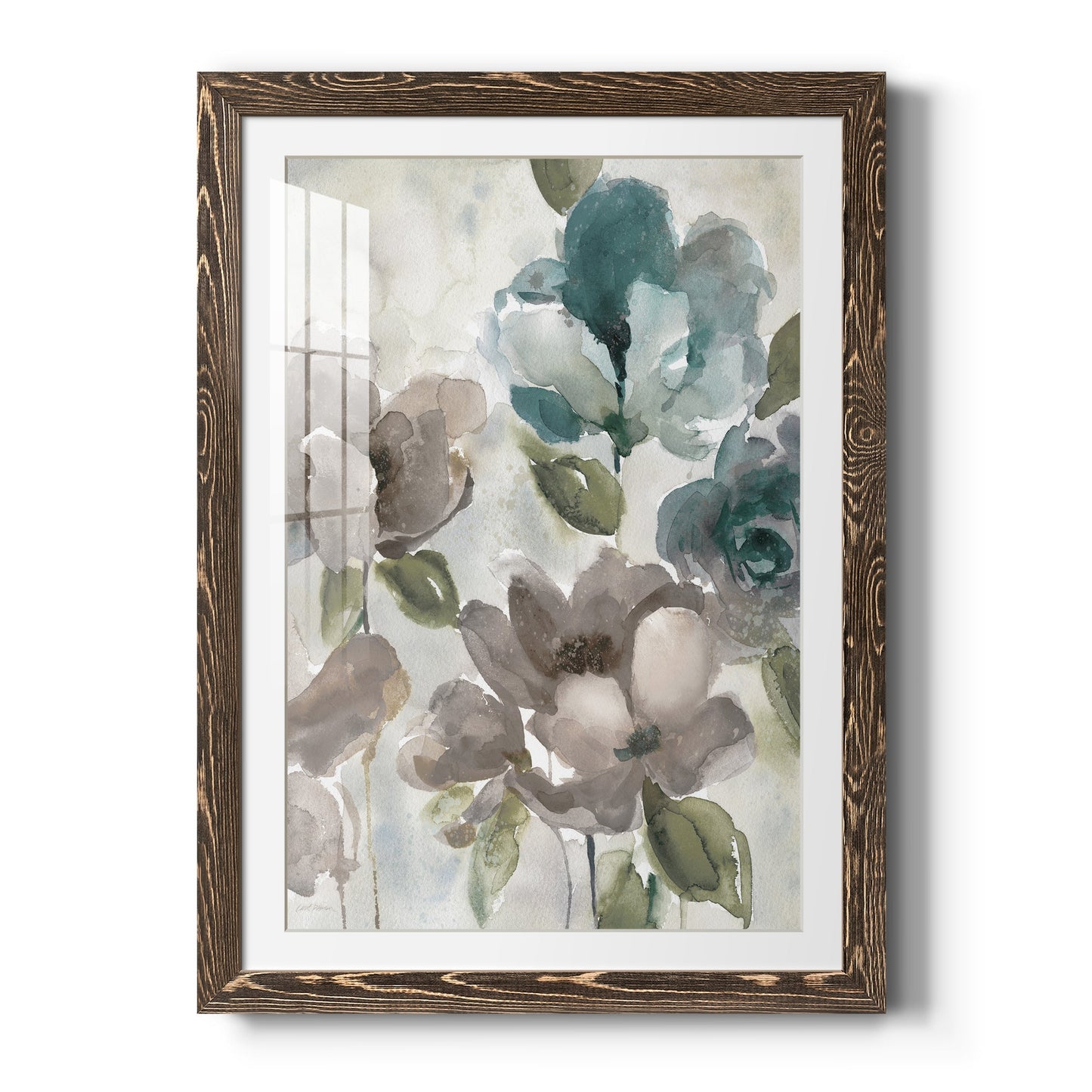 Topaz Garden II - Barnwood Framed Art Print