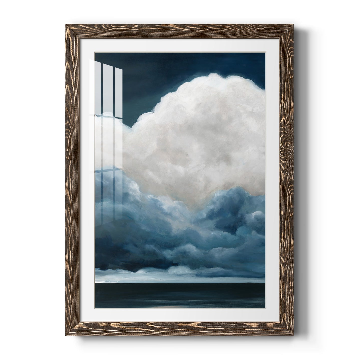 Nature's Drama II - Barnwood Framed Art Print