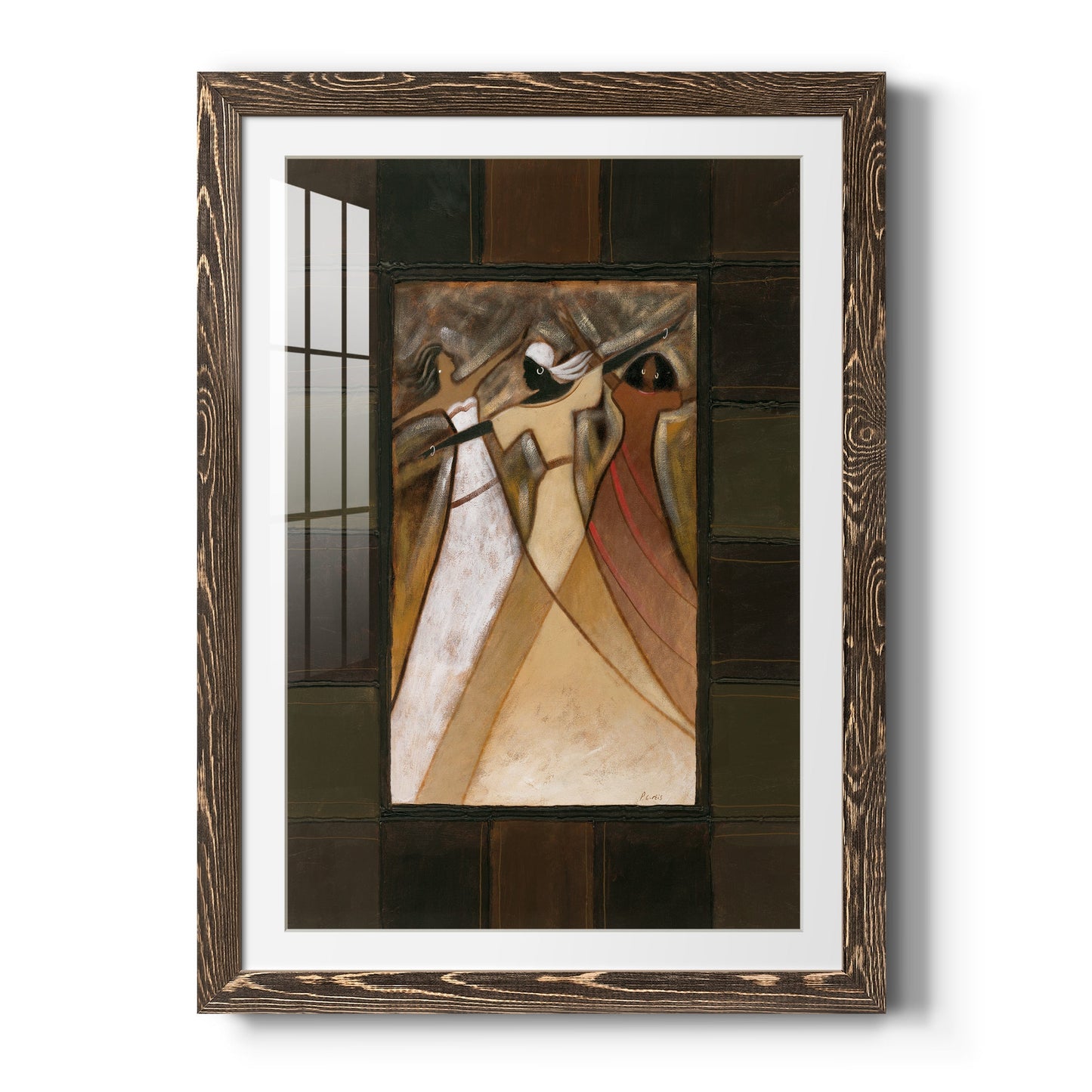Divine Grace I - Barnwood Framed Art Print