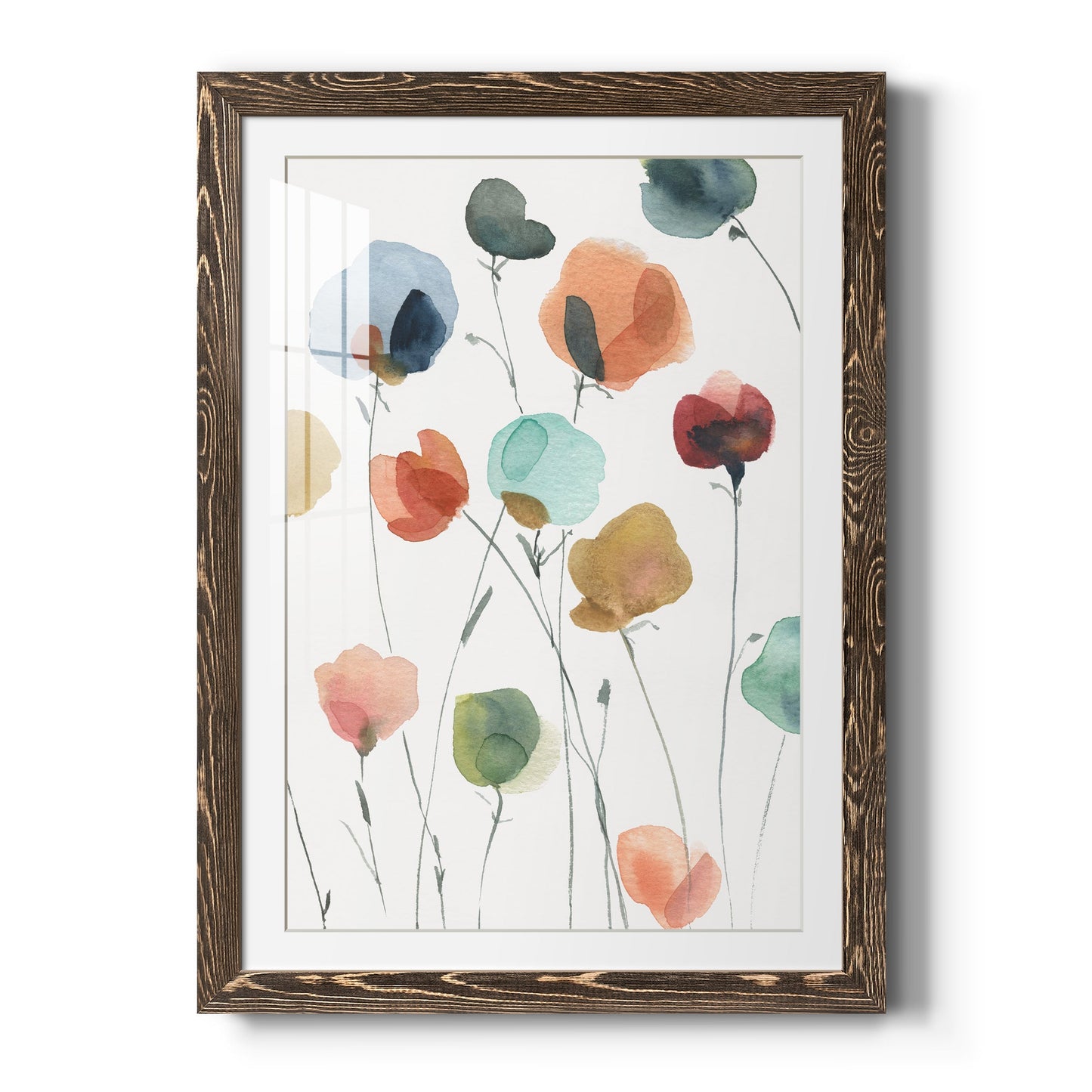 Lollipop Garden II - Barnwood Framed Art Print