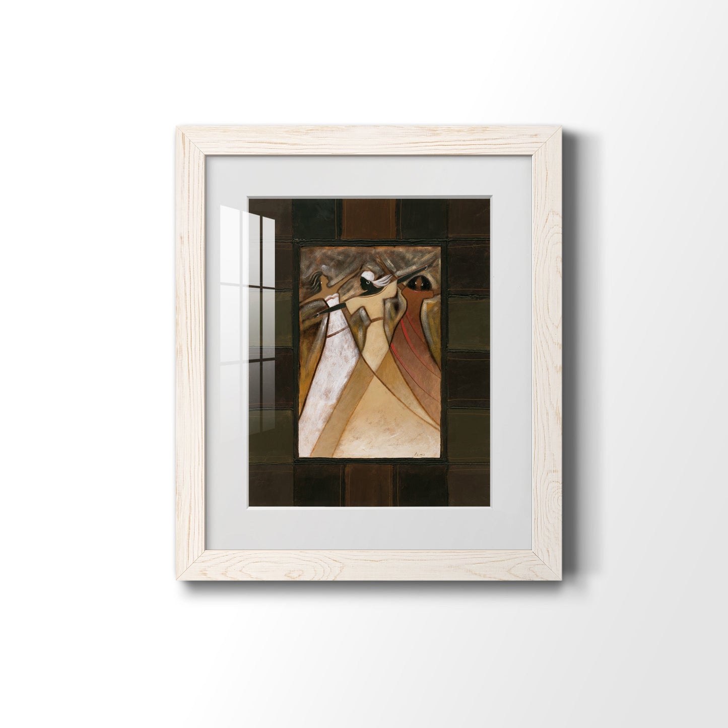 Divine Grace I - Barnwood Framed Art Print