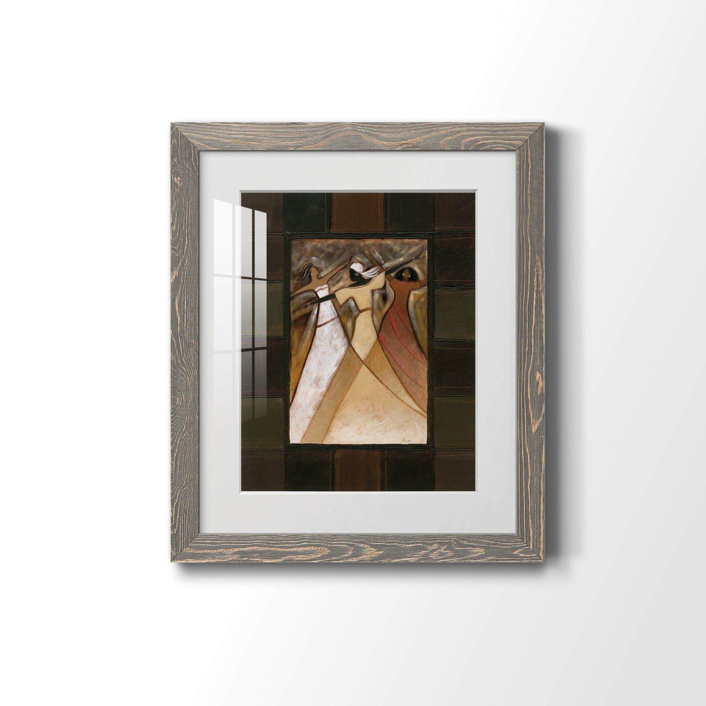 Divine Grace I - Barnwood Framed Art Print
